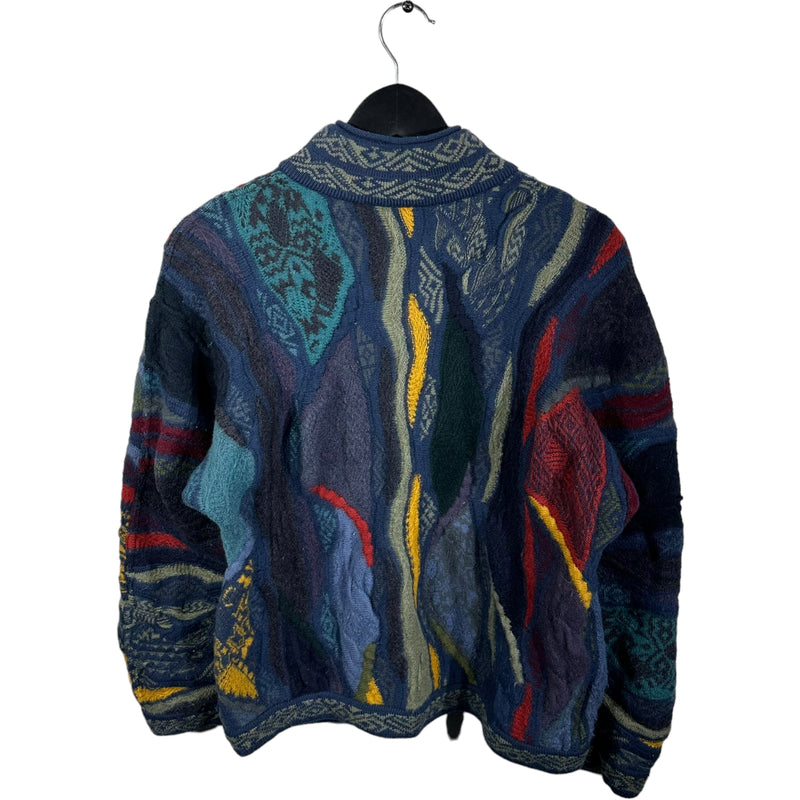 Vintage Coogi 3D Knit 1/4 Zip Sweater