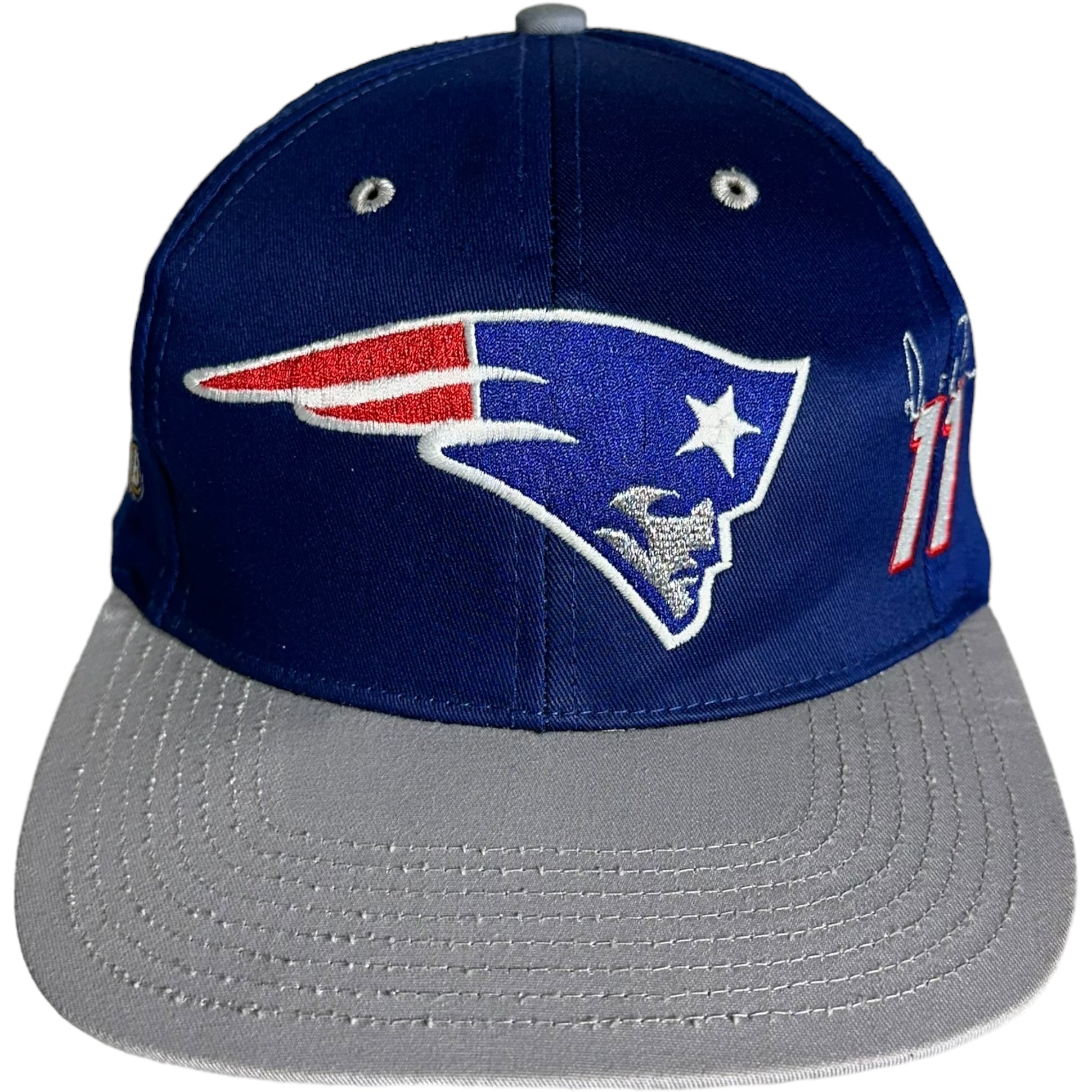 Vintage New England Patriots #11 QB Club Snapback Hat