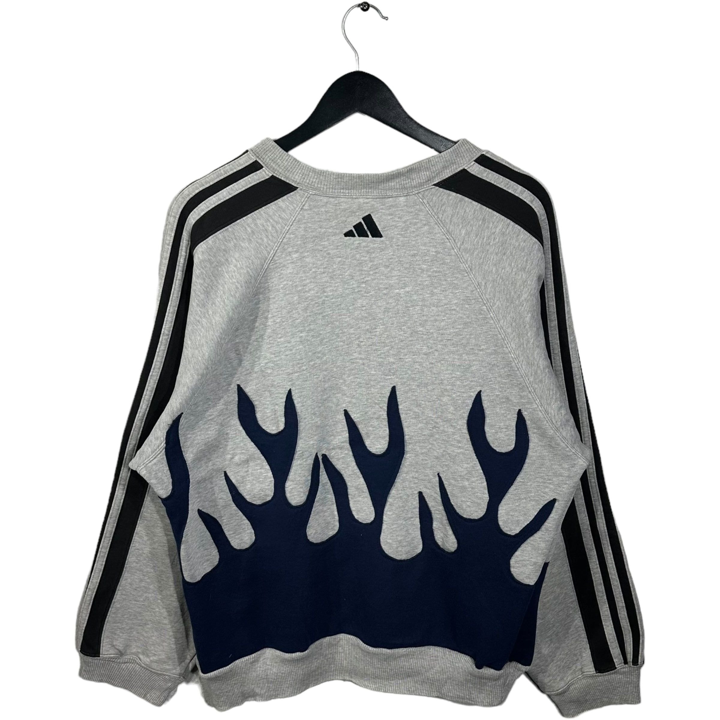 Vintage Adidas Cut & Sew Flames Crewneck