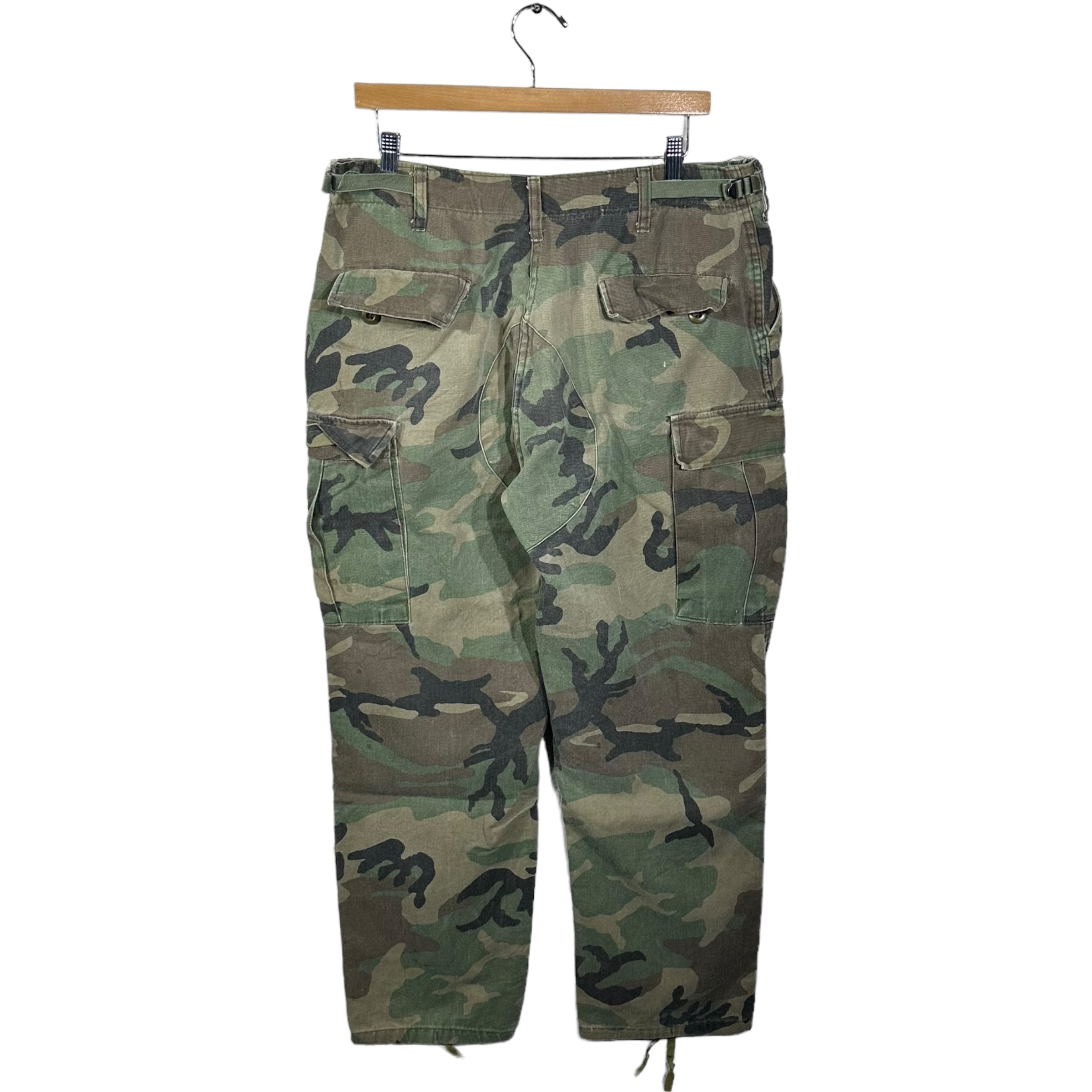 Vintage Military Double Knee Cargo Camo Pants