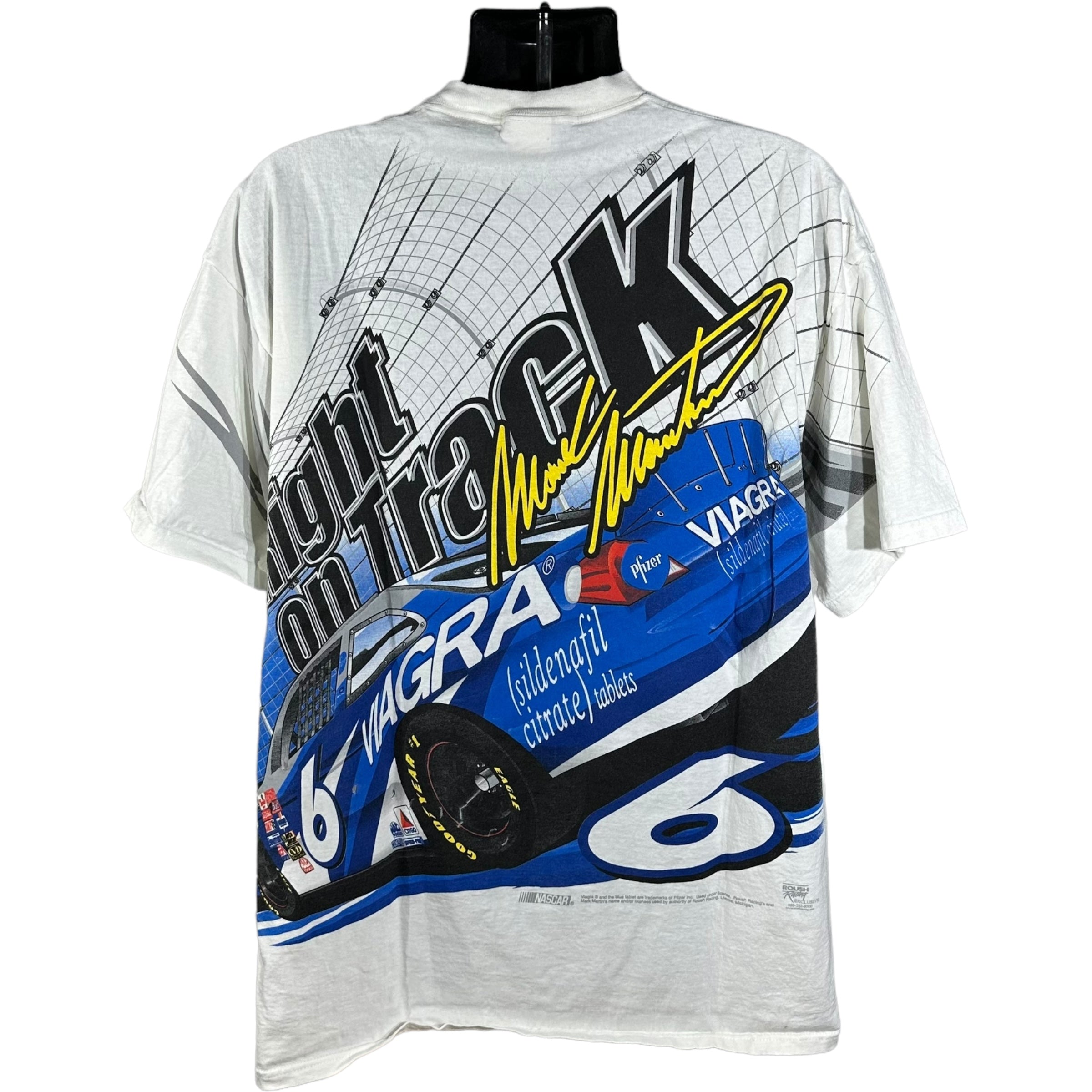 Vintage NASCAR Nash Martins #6 Viagra Tee