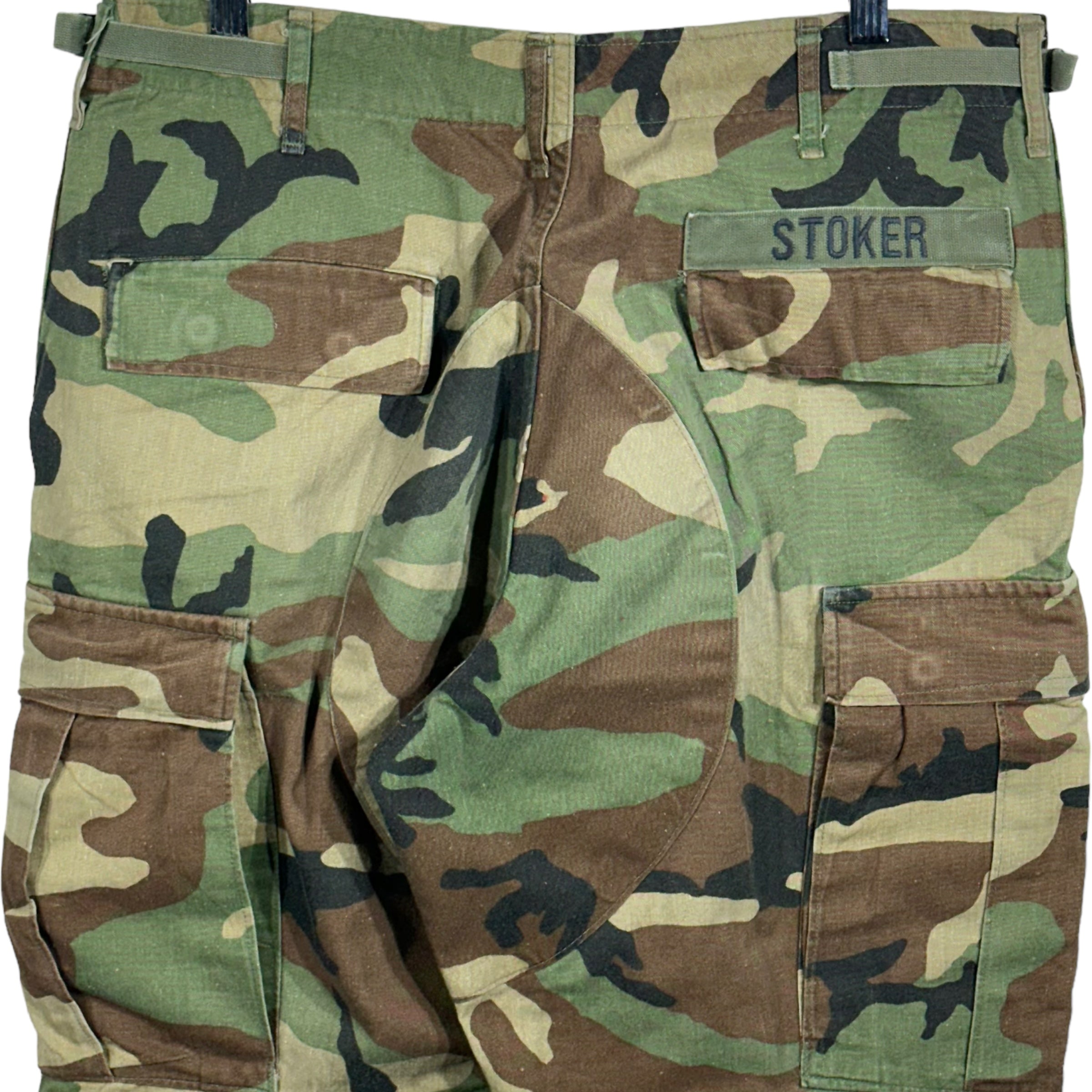 Vintage Personalized Military "Stoker" Camo Cargo Pants