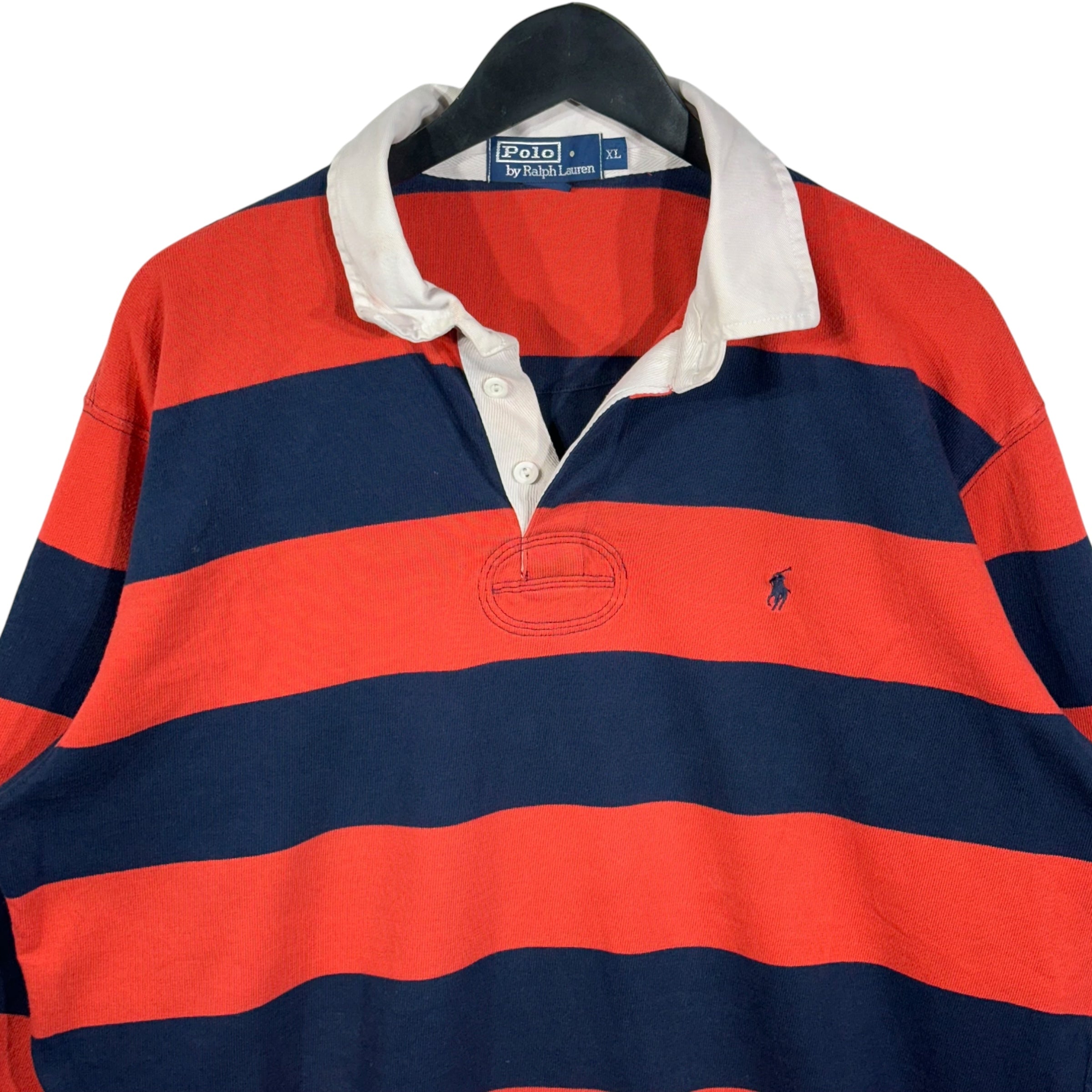 Vintage Polo Ralph Lauren Mini Logo Striped Rugby