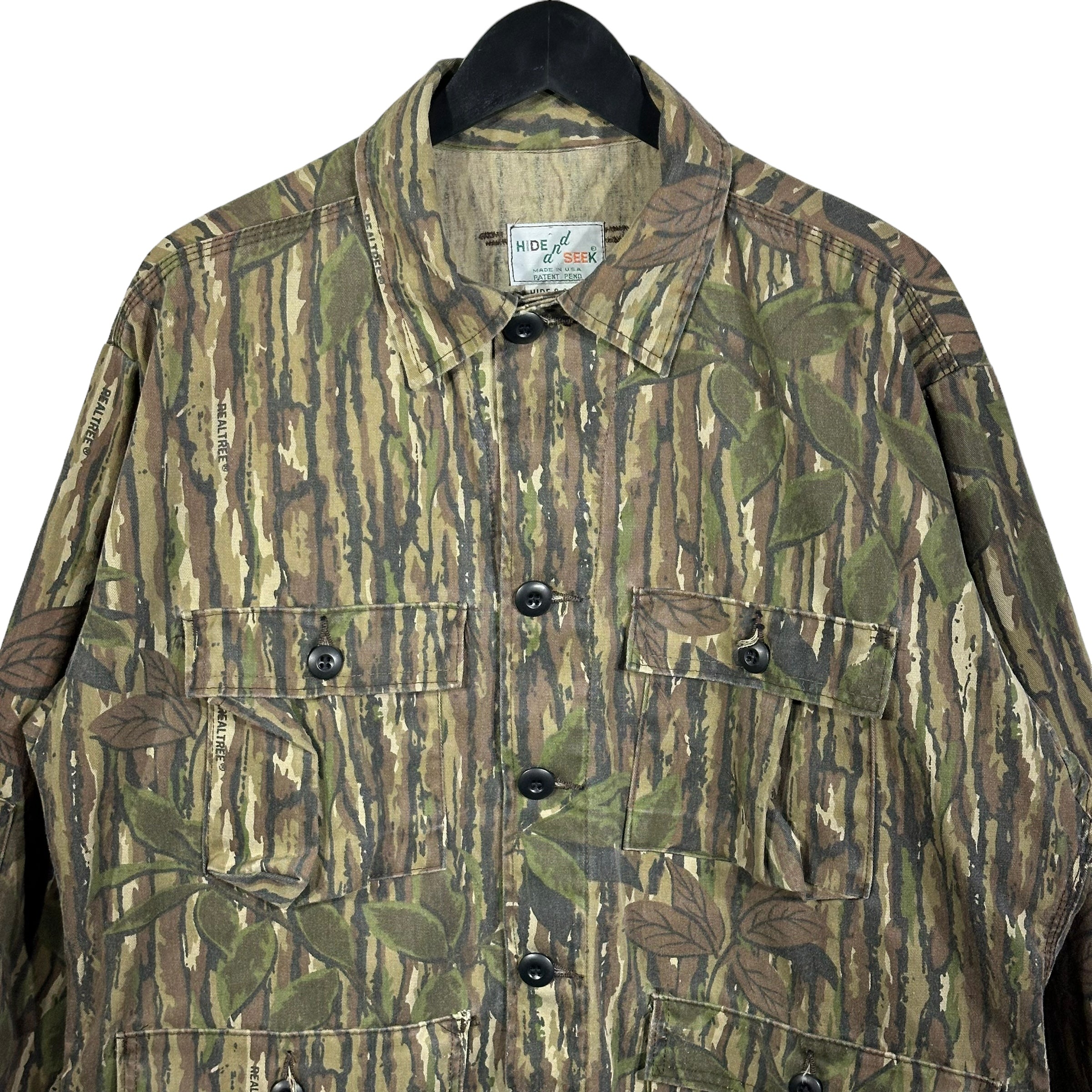 Vintage RealTree Camo Military Button Up