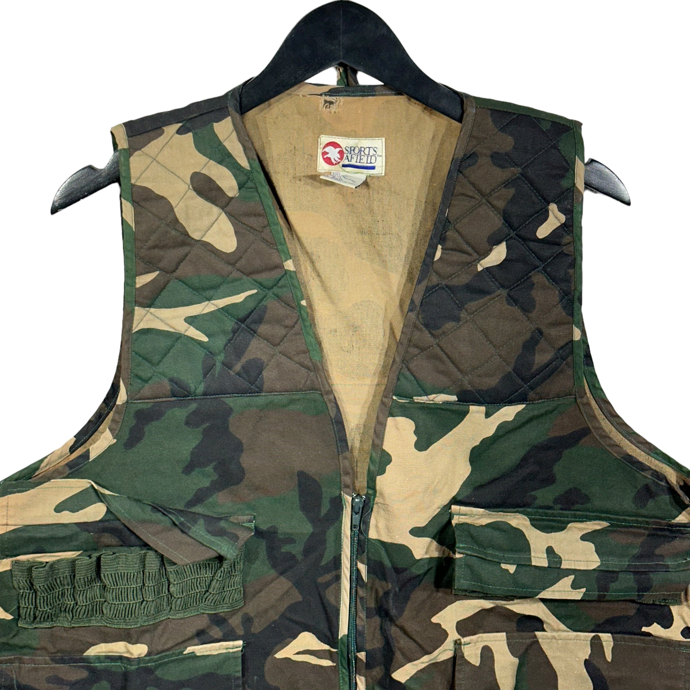 Vintage Full Zip Camo Hunting Vest