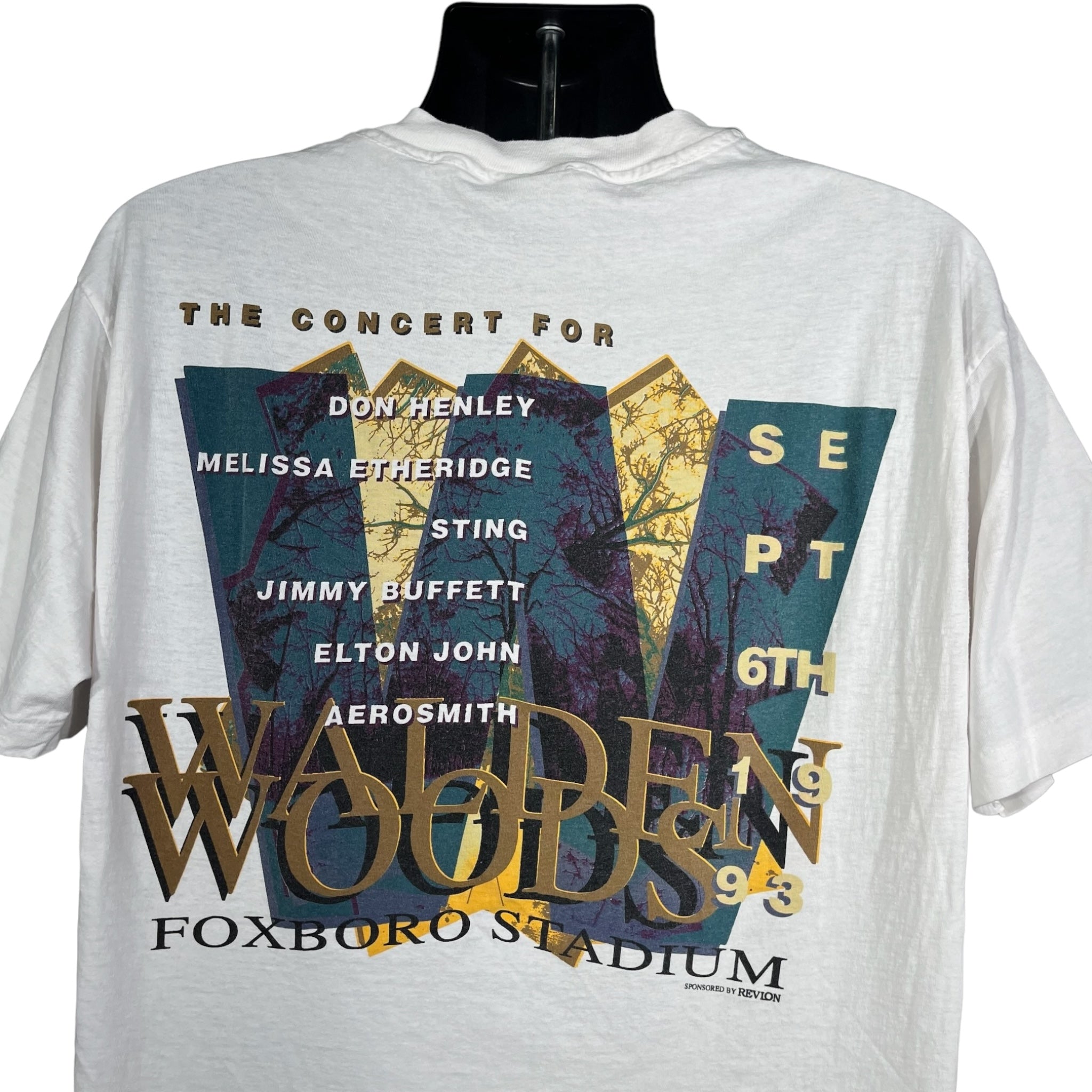 Vintage Concert For Walden Woods Line Up Tee 1993