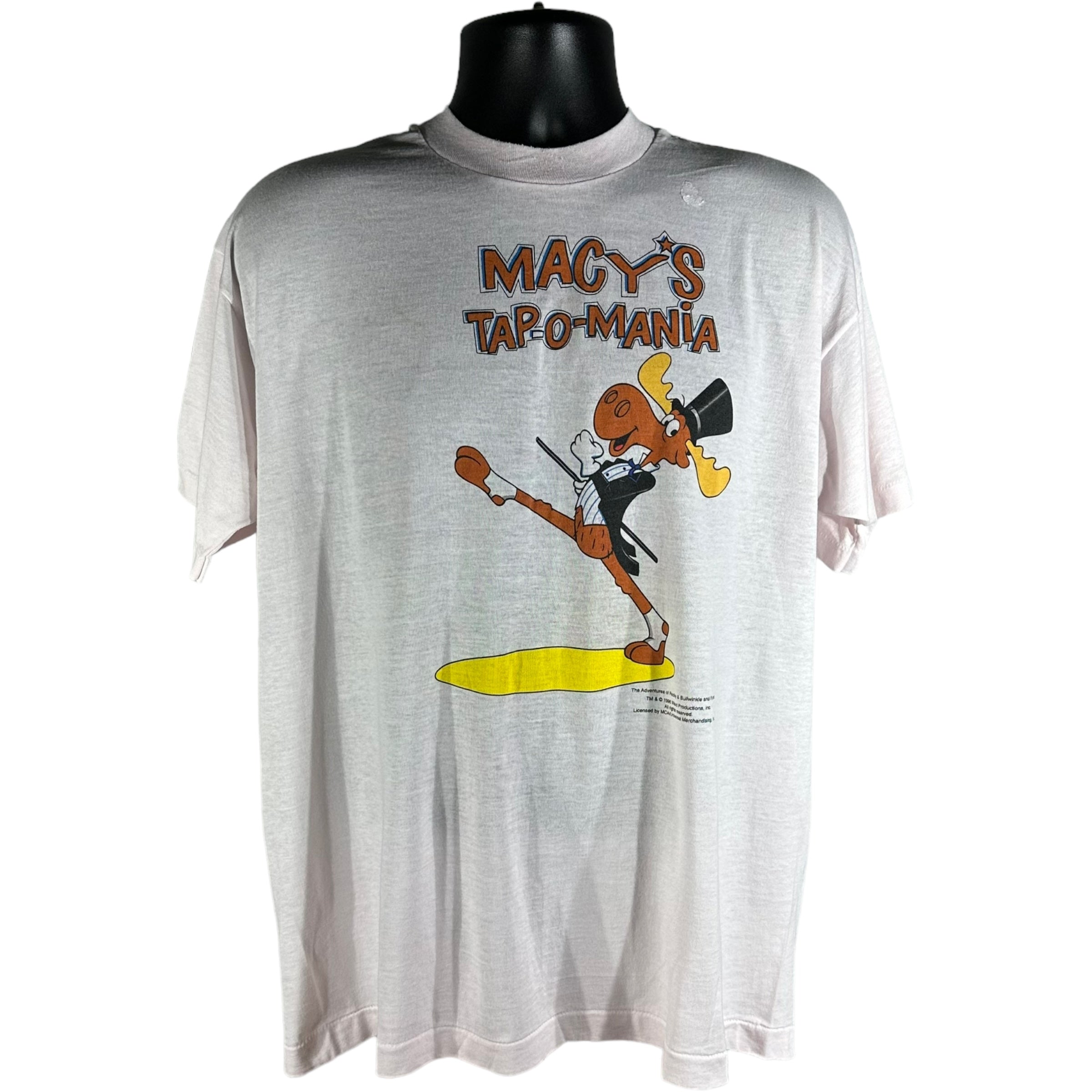 Vintage Macys Tap-O-Mania Bullwinkle Tee 1996