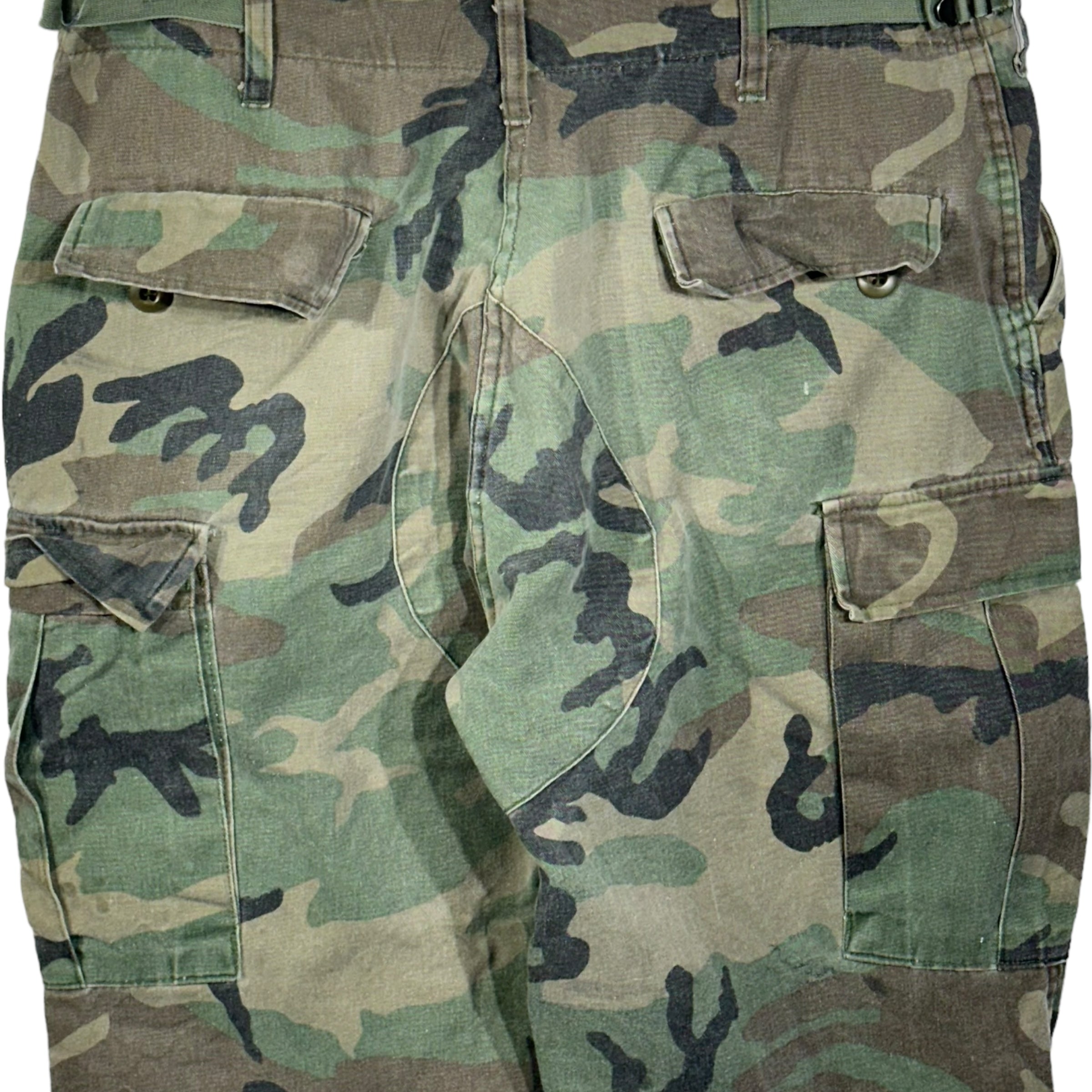 Vintage Military Double Knee Cargo Camo Pants