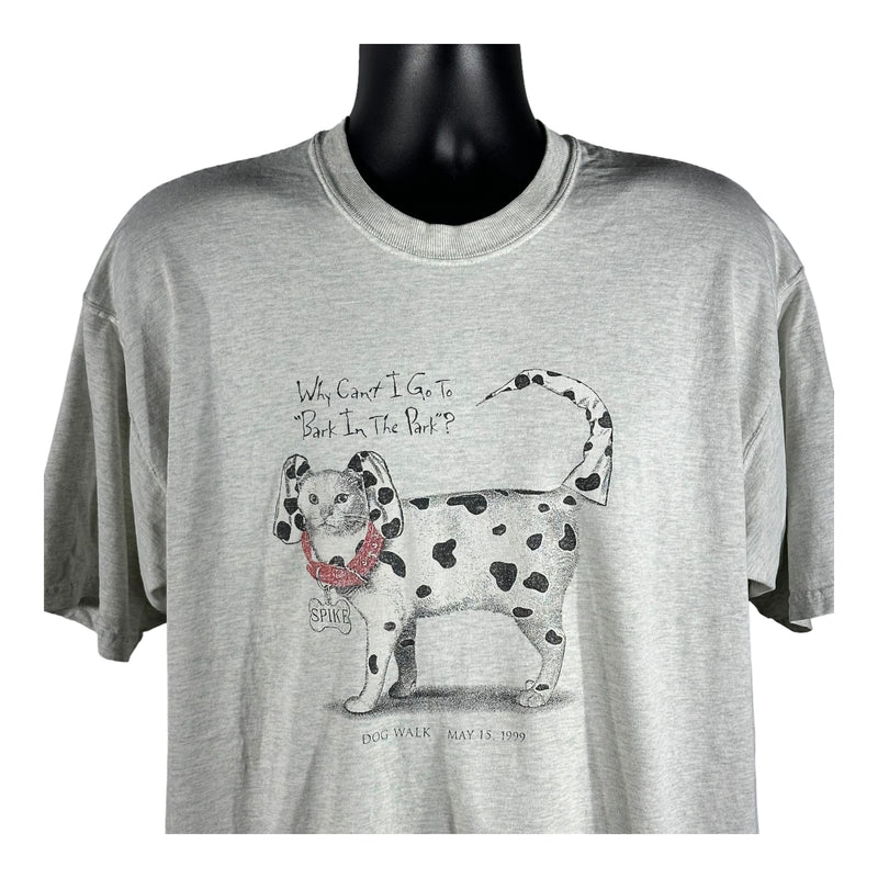 Vintage "Why Can't I Go To Bark In The Park?" Tee 90s