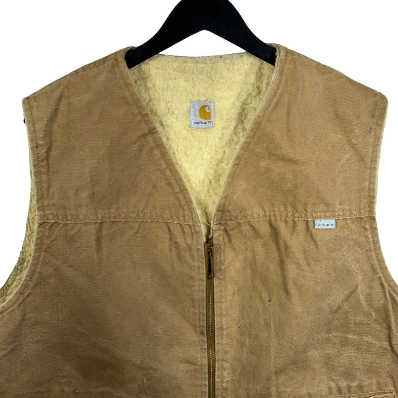 Vintage Carhartt Sherpa Lined Vest