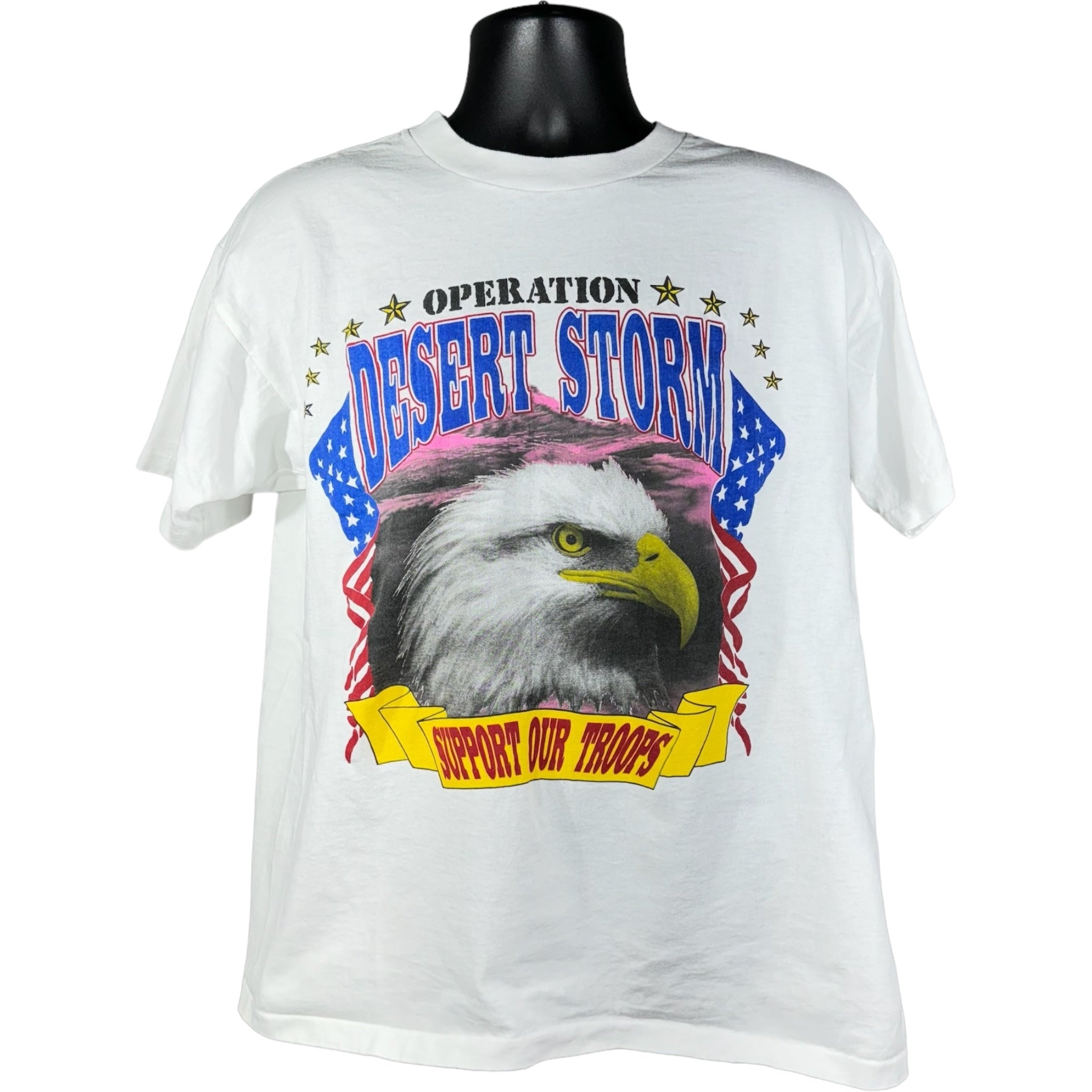 Vintage Operation: Desert Storm "Support Our Troops" Eagle Tee 90s