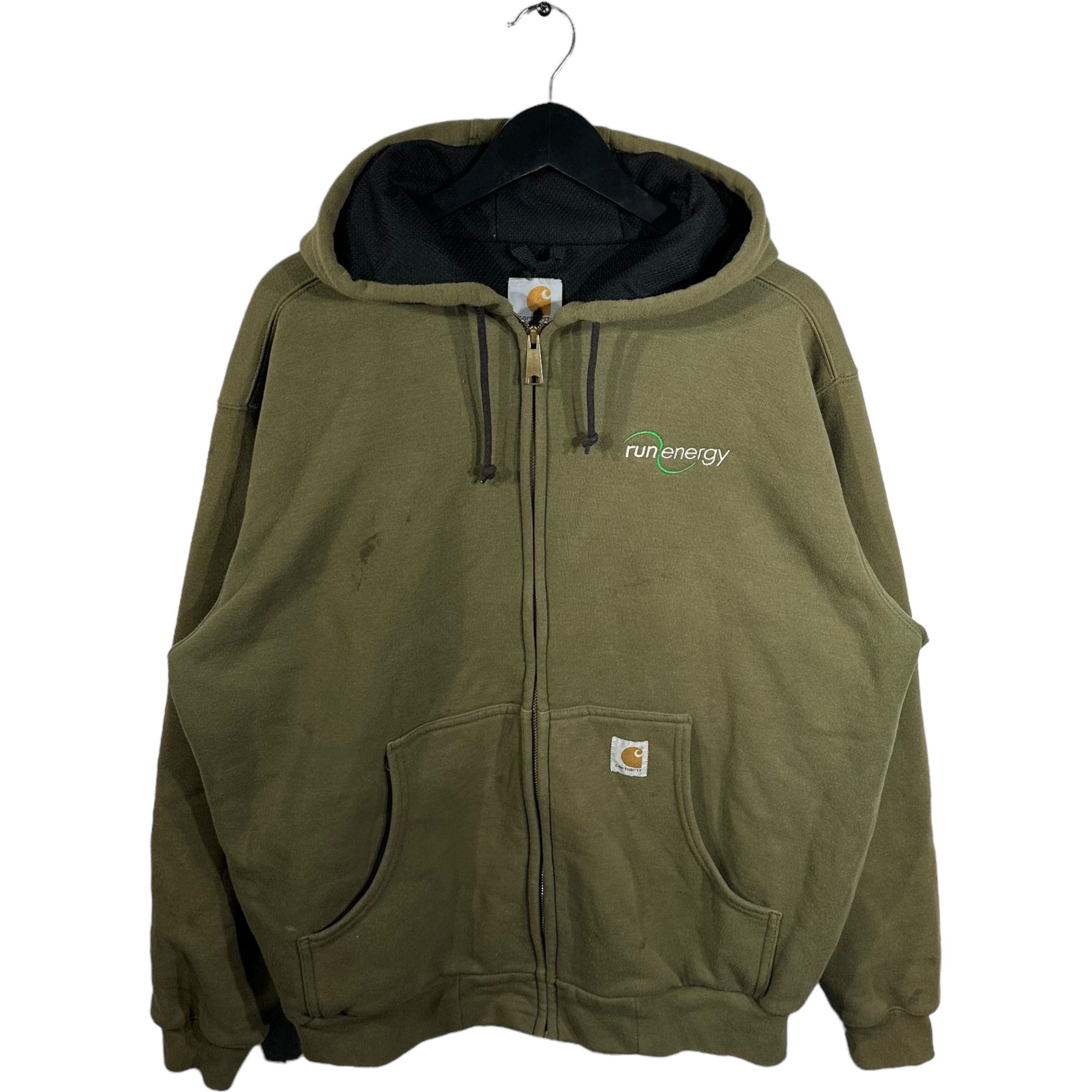 Vintage Carhartt Run Energy Zip Hoodie