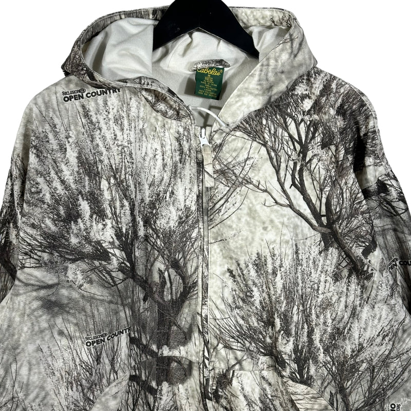 Vintage Cabelas Open Country Snow Camouflage Jacket