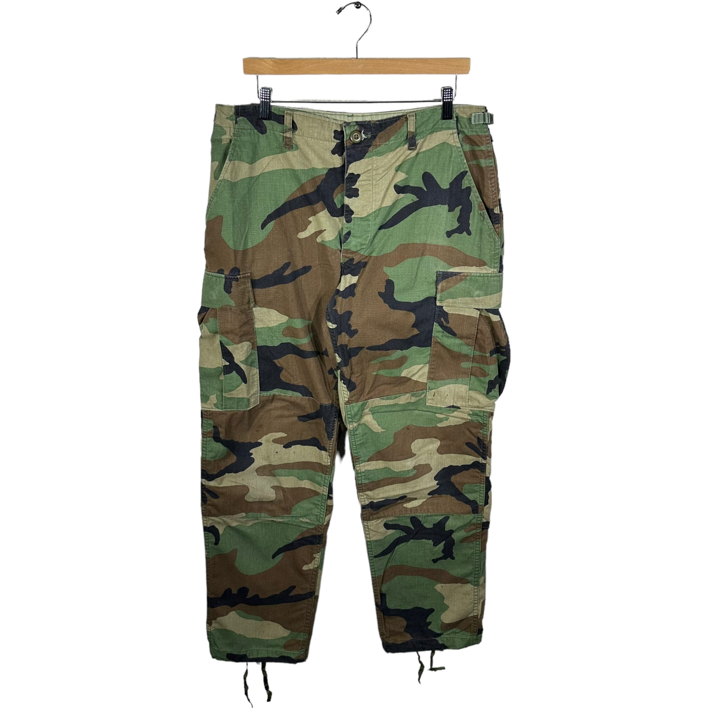 Vintage Military Double Knee Cargo Camo Pants