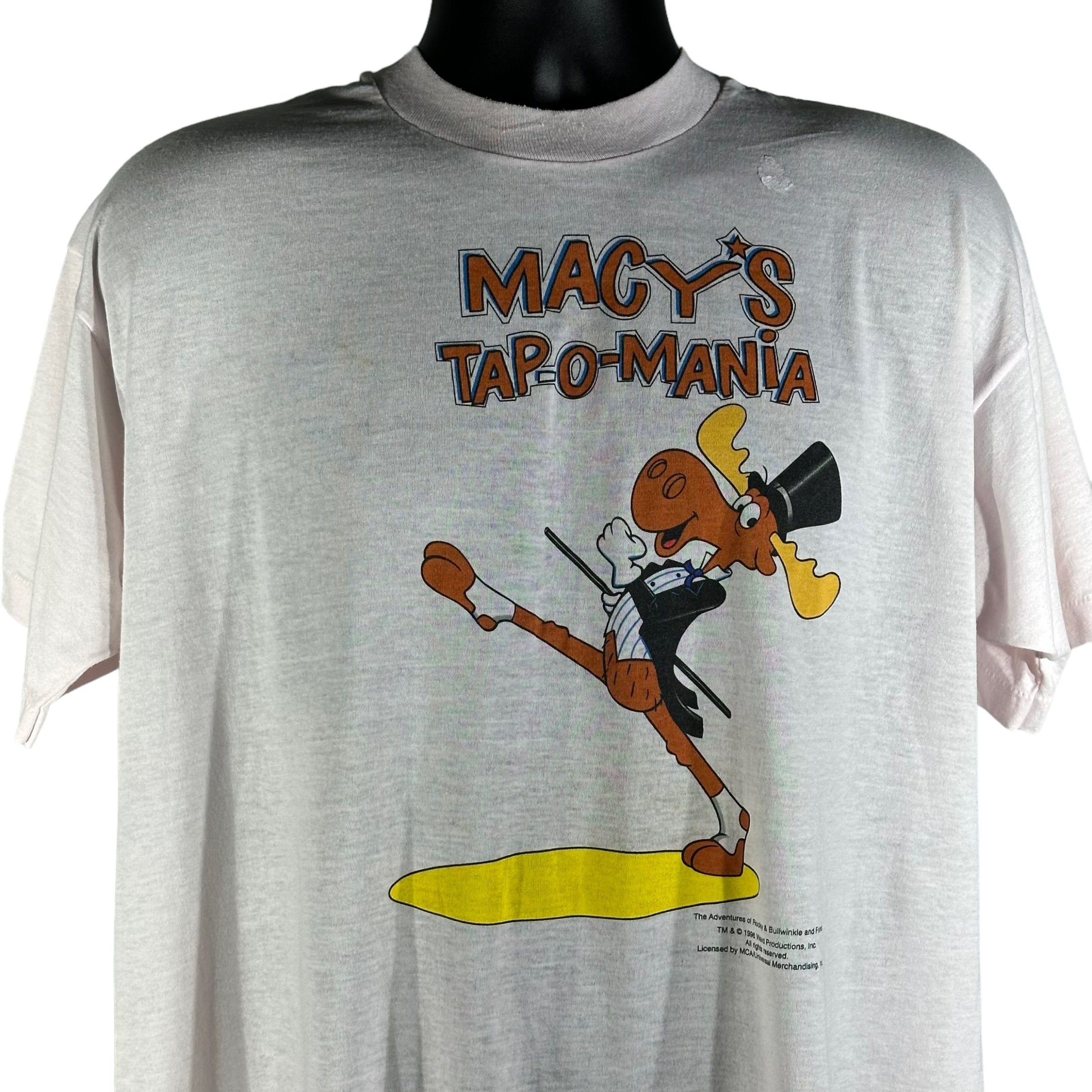 Vintage Macys Tap-O-Mania Bullwinkle Tee 1996