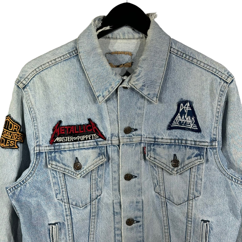 Vintage Anthrax Metallica Harley Davidson Denim Jacket