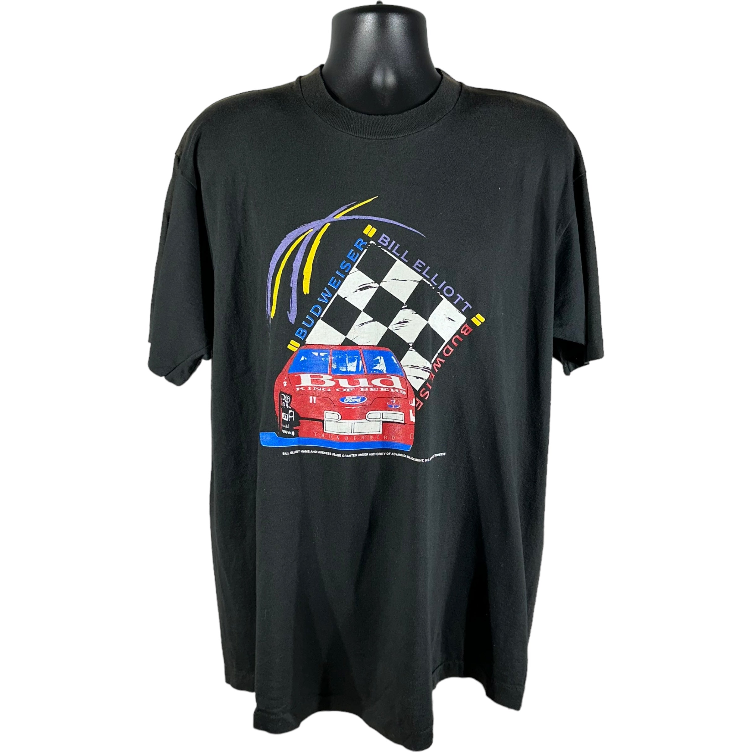 Vintage Budweiser Bill Elliott NASCAR Tee