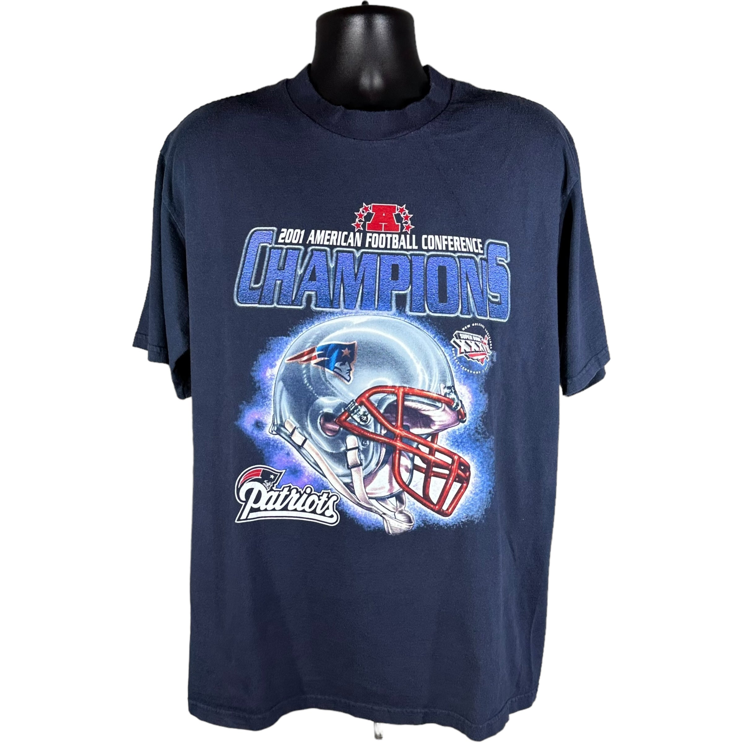 Vintage New England Patriots Super Bowl Champions Tee 2001