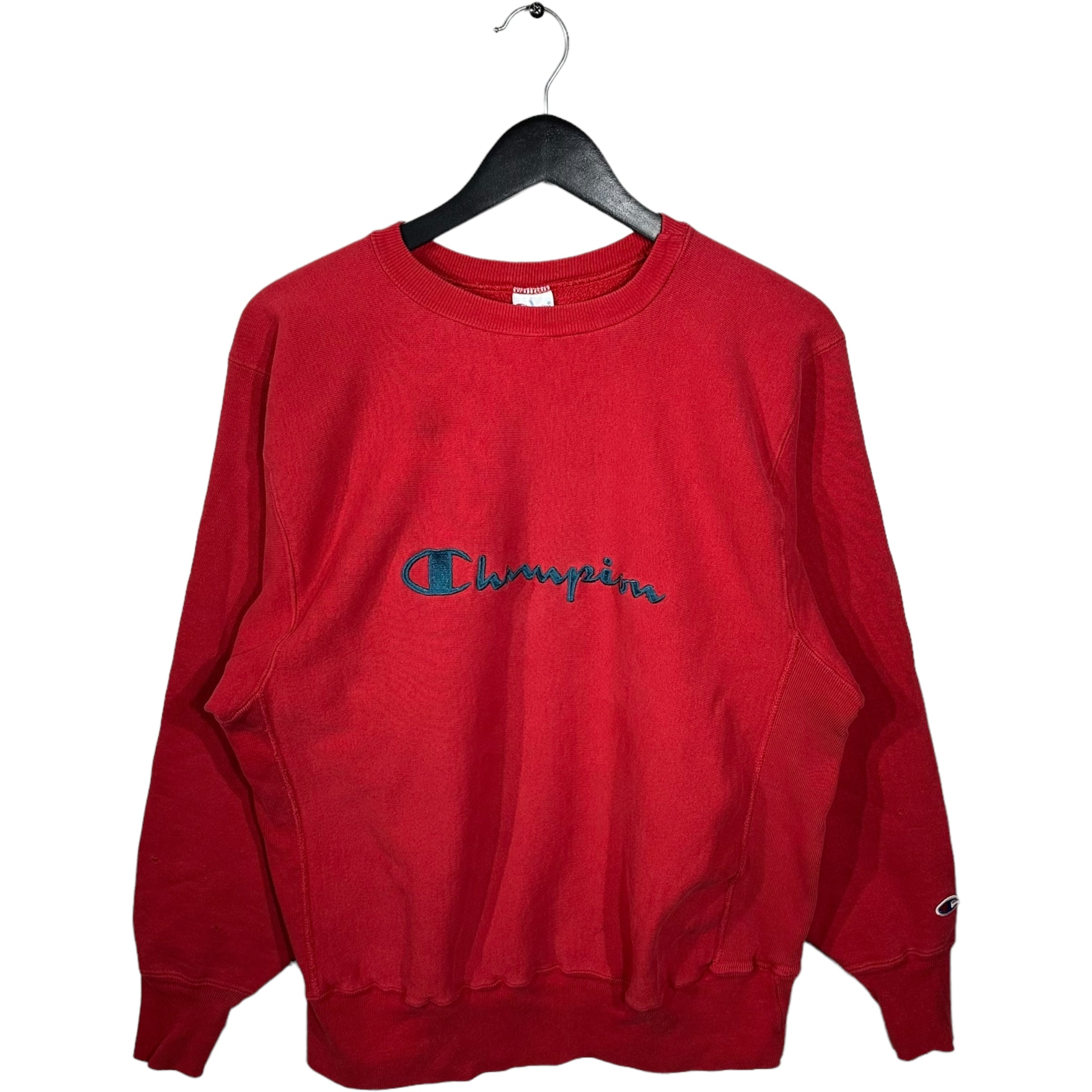 Red vintage champion sweater xxl hotsell