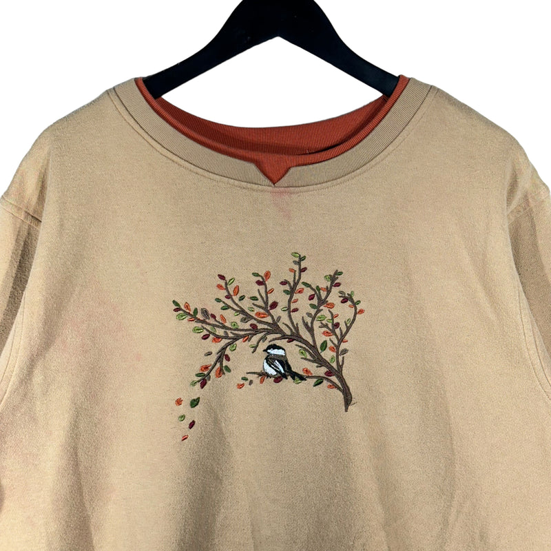 Vintage Autumn Bird Crewneck