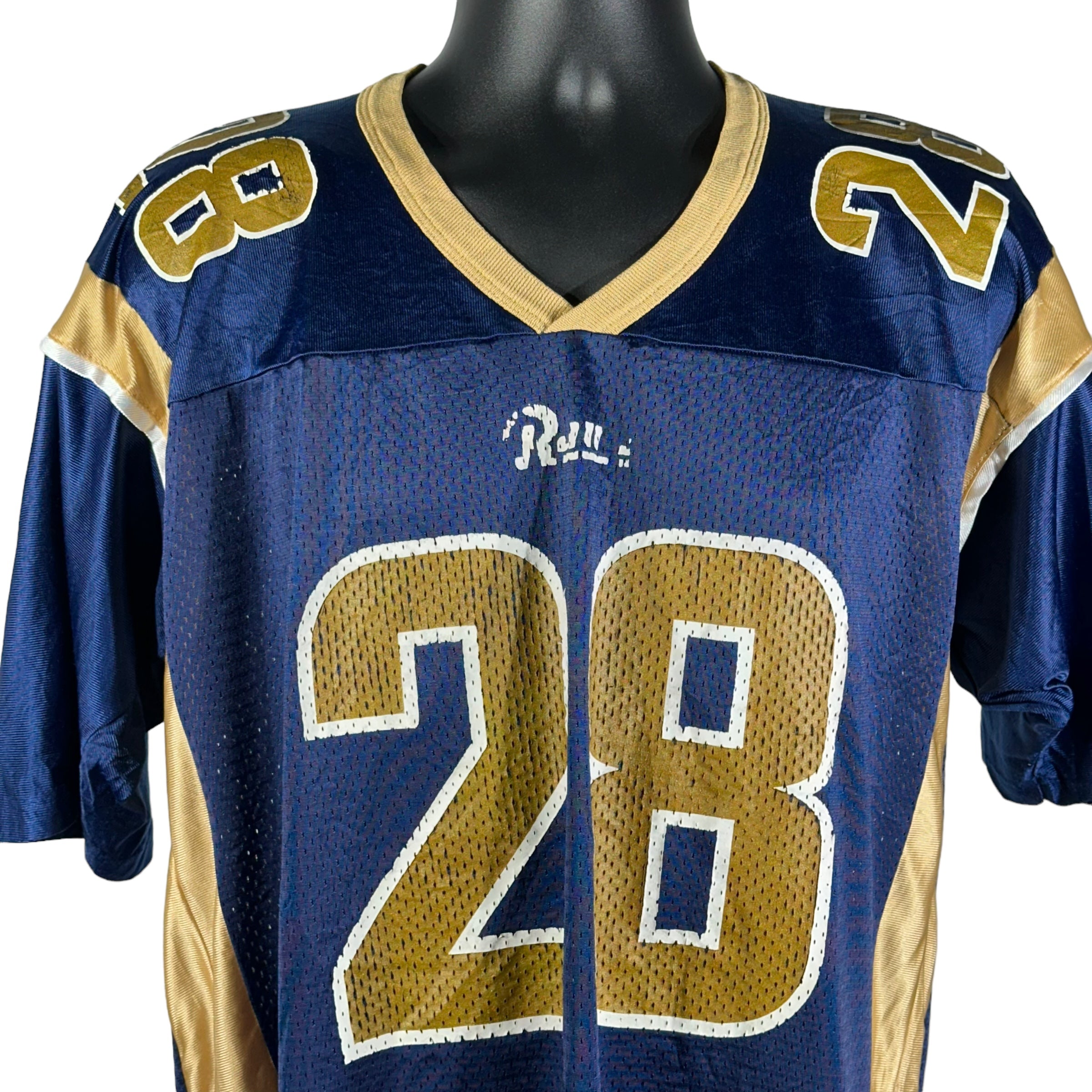 Vintage St. Louis Rams #28 Marshall Faulk Champion Football Jersey