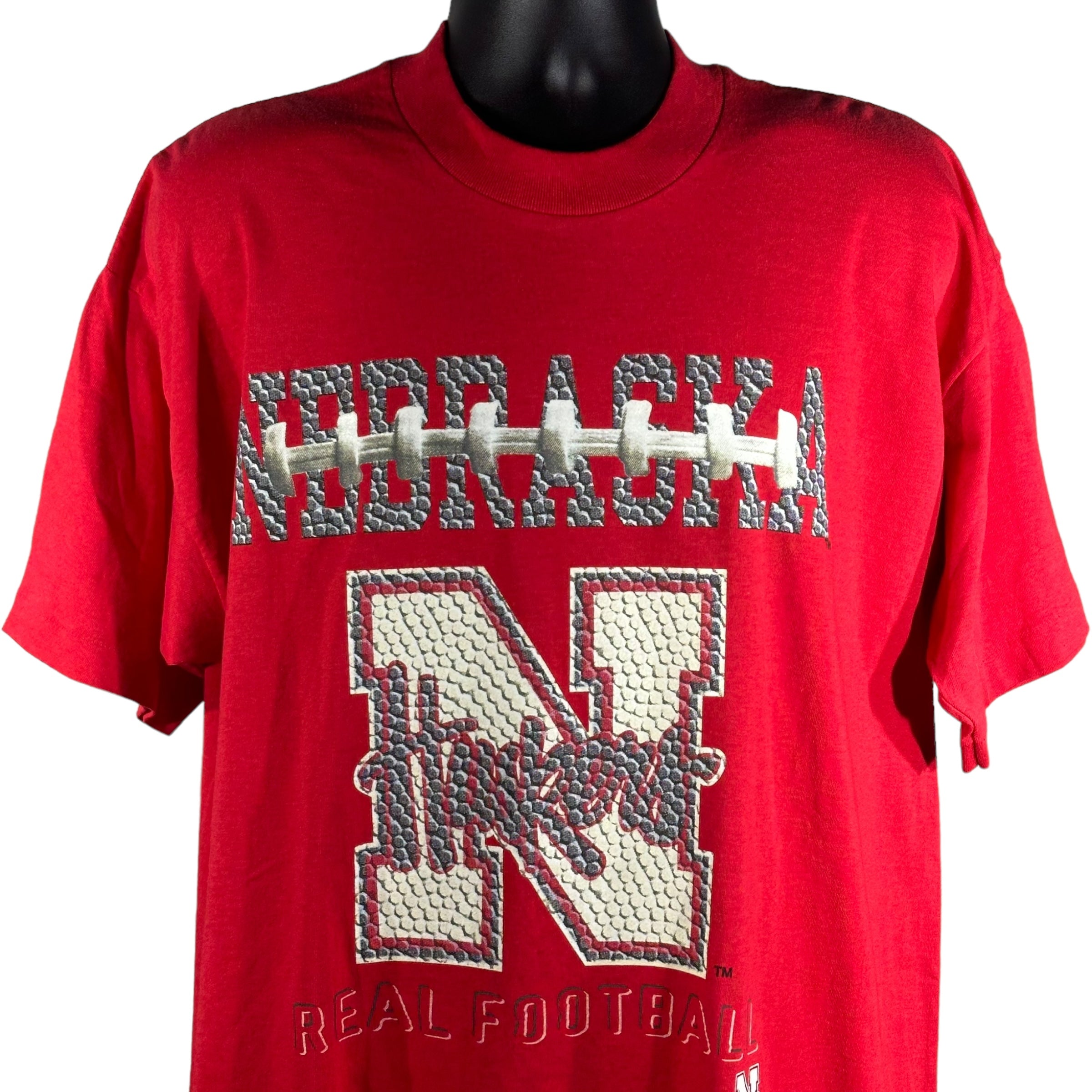 Vintage Nebraska Real Football Tee