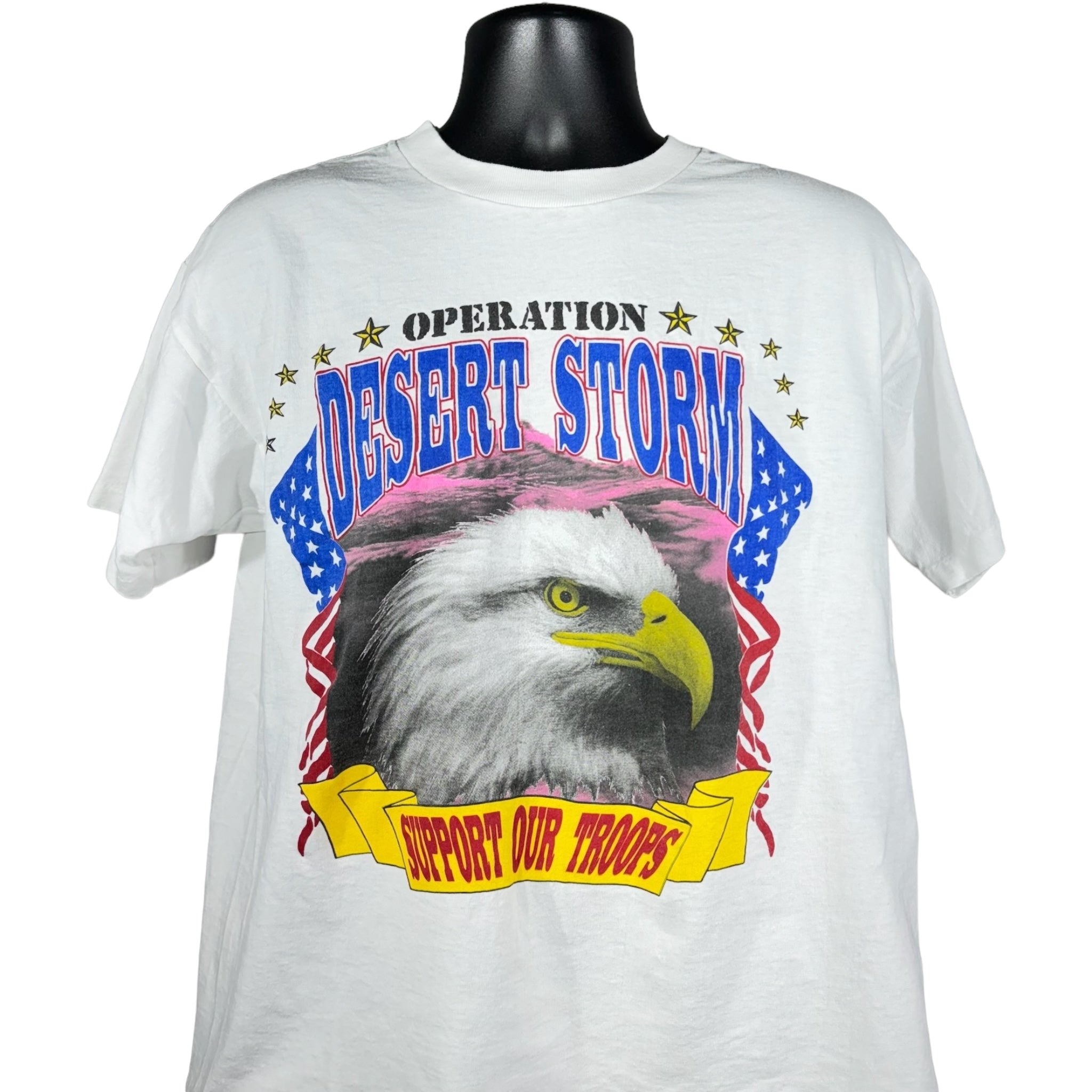 Vintage Operation: Desert Storm "Support Our Troops" Eagle Tee 90s