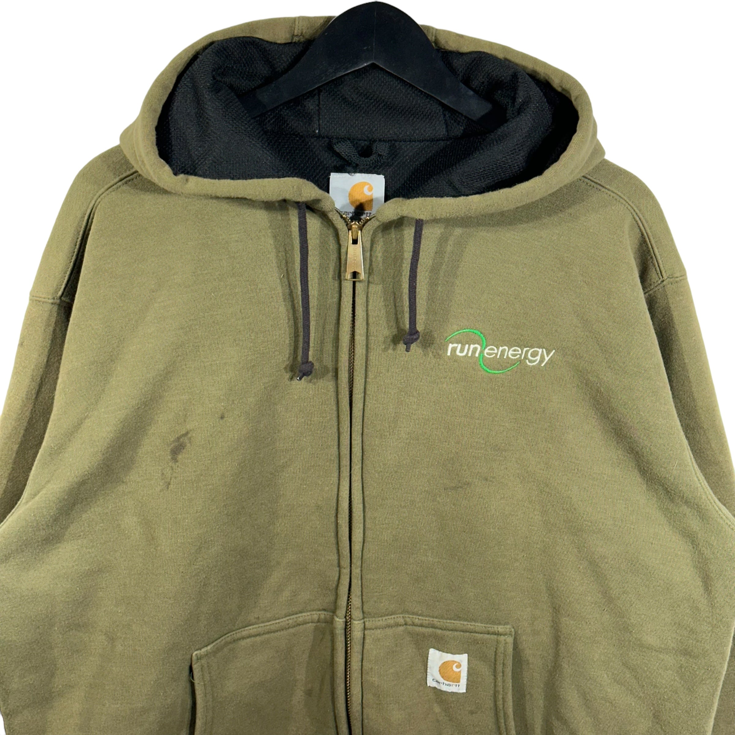 Vintage Carhartt Run Energy Zip Hoodie