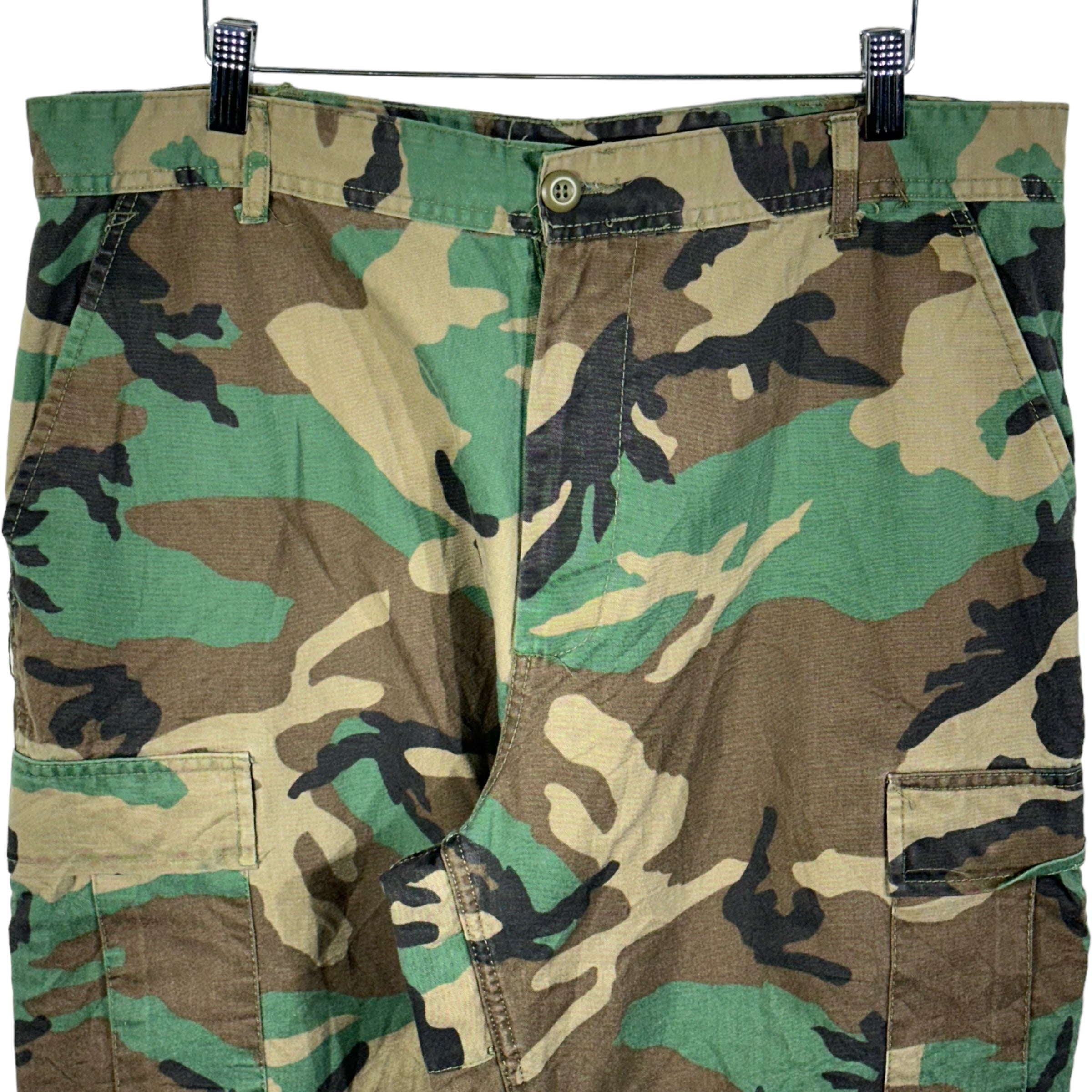 Vintage Military Double Knee Cargo Camo Pants