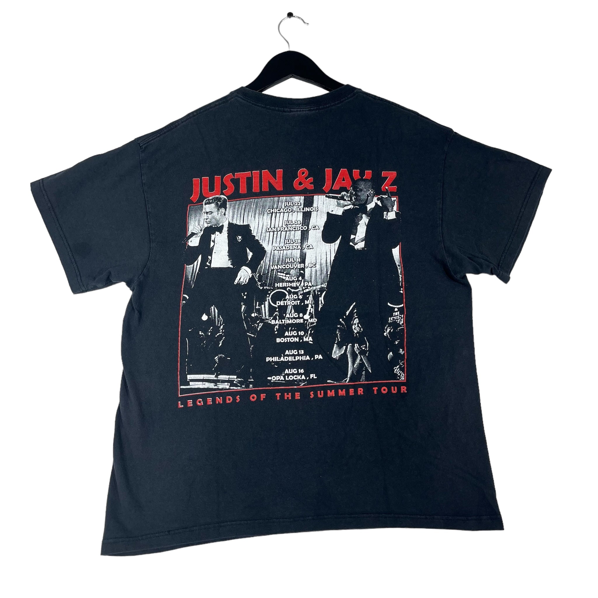 Vintage Justin Timberlake & Jay Z Legends of the Summer Tour Tee