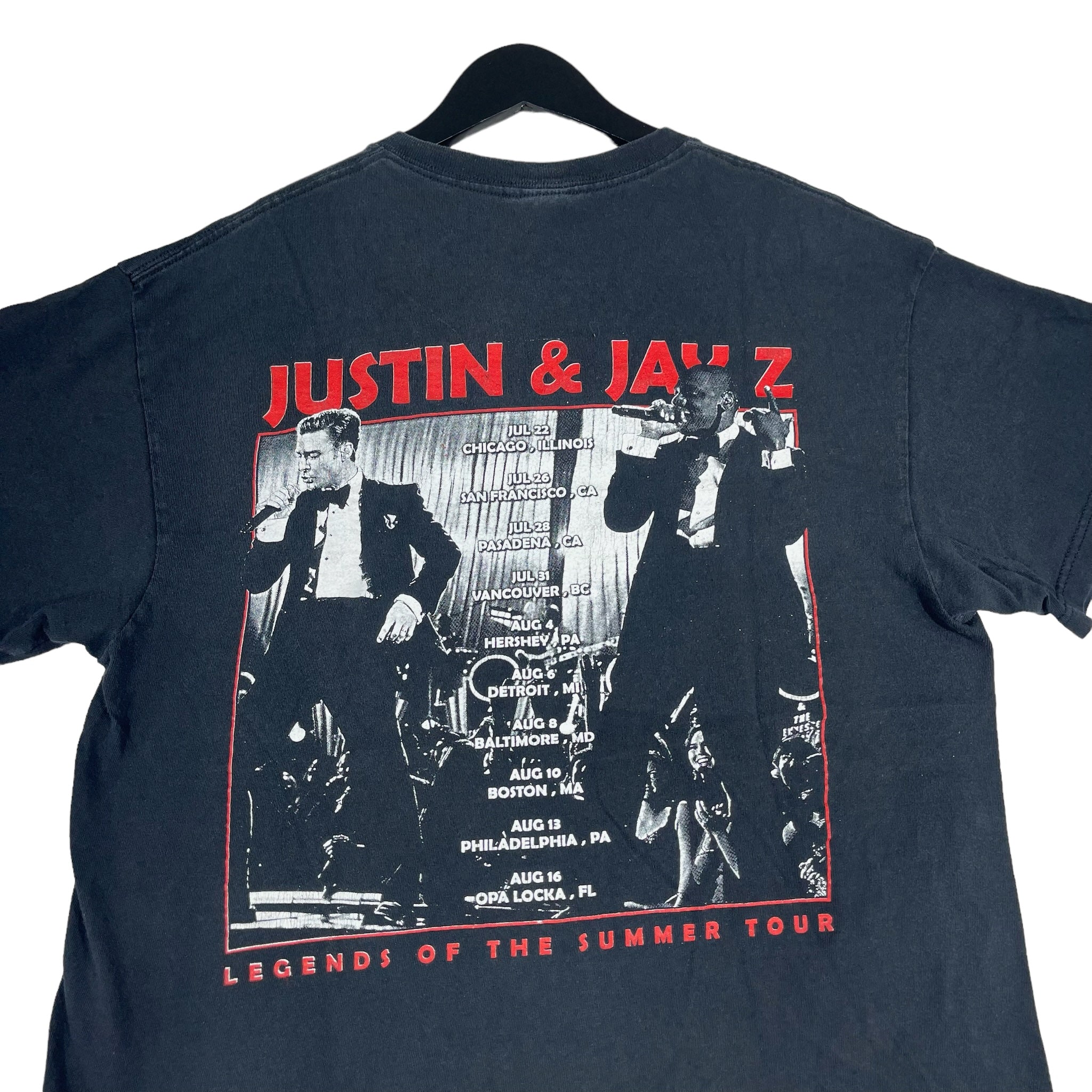 Vintage Justin Timberlake & Jay Z Legends of the Summer Tour Tee