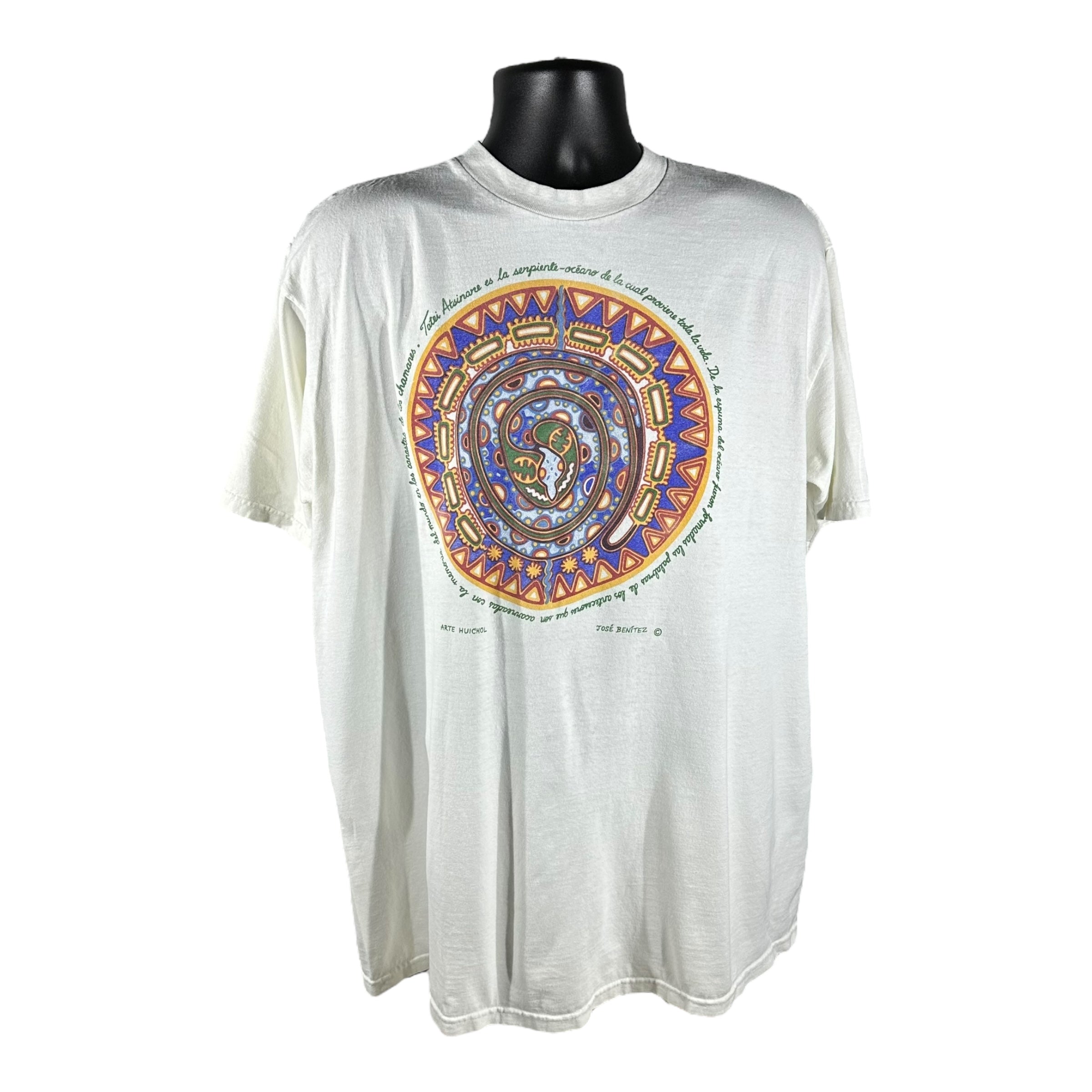 Vintage Arte Huichol Jose Benitez Art Tee