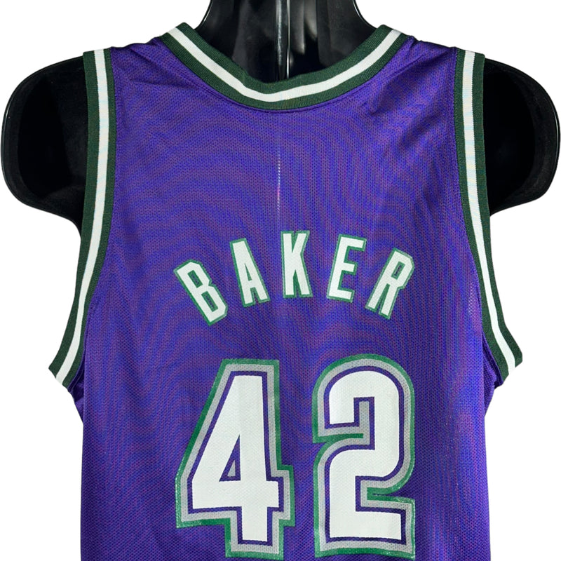 Vintage Milwaukee Bucks Vin Baker #42 Champion Jersey