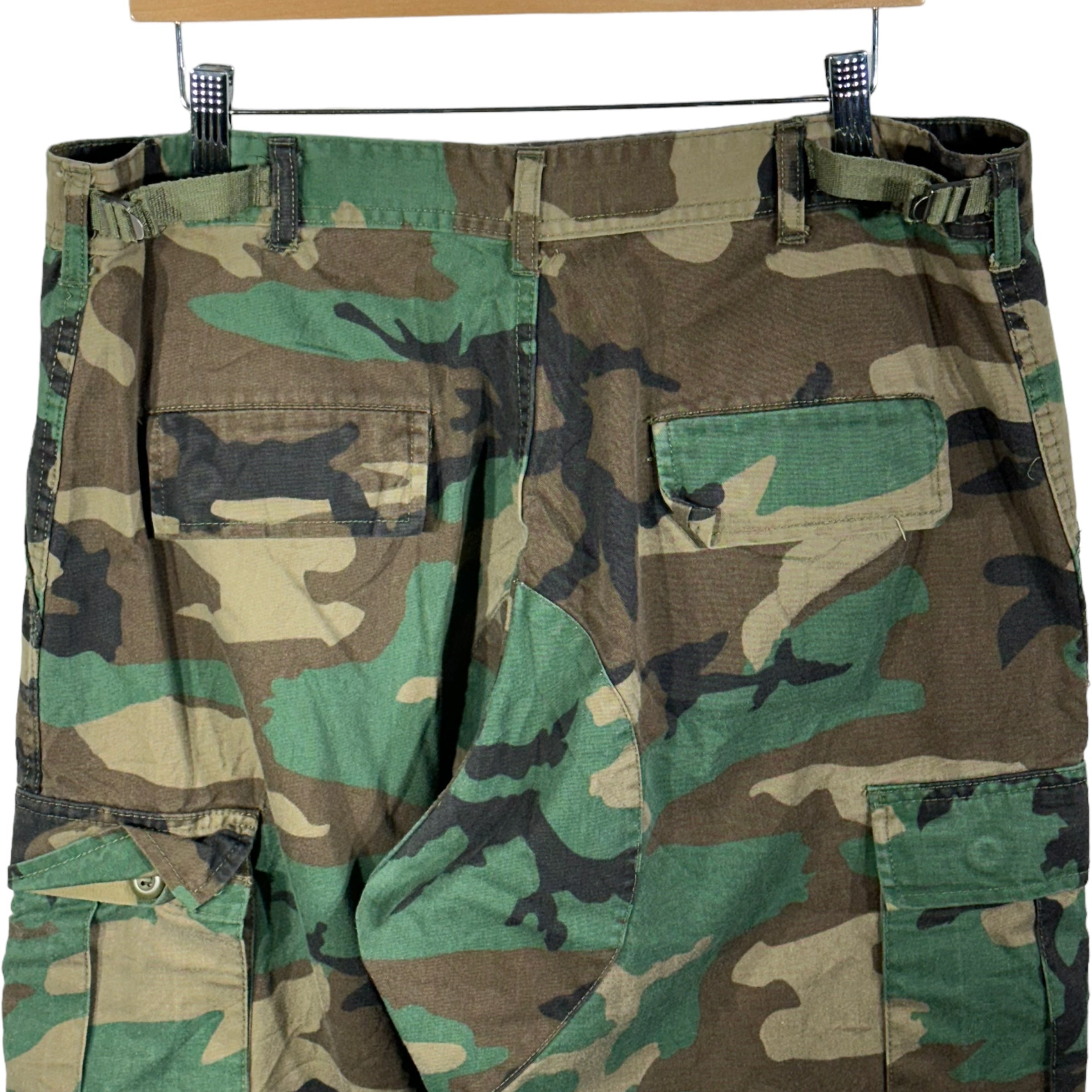 Vintage Military Double Knee Cargo Camo Pants