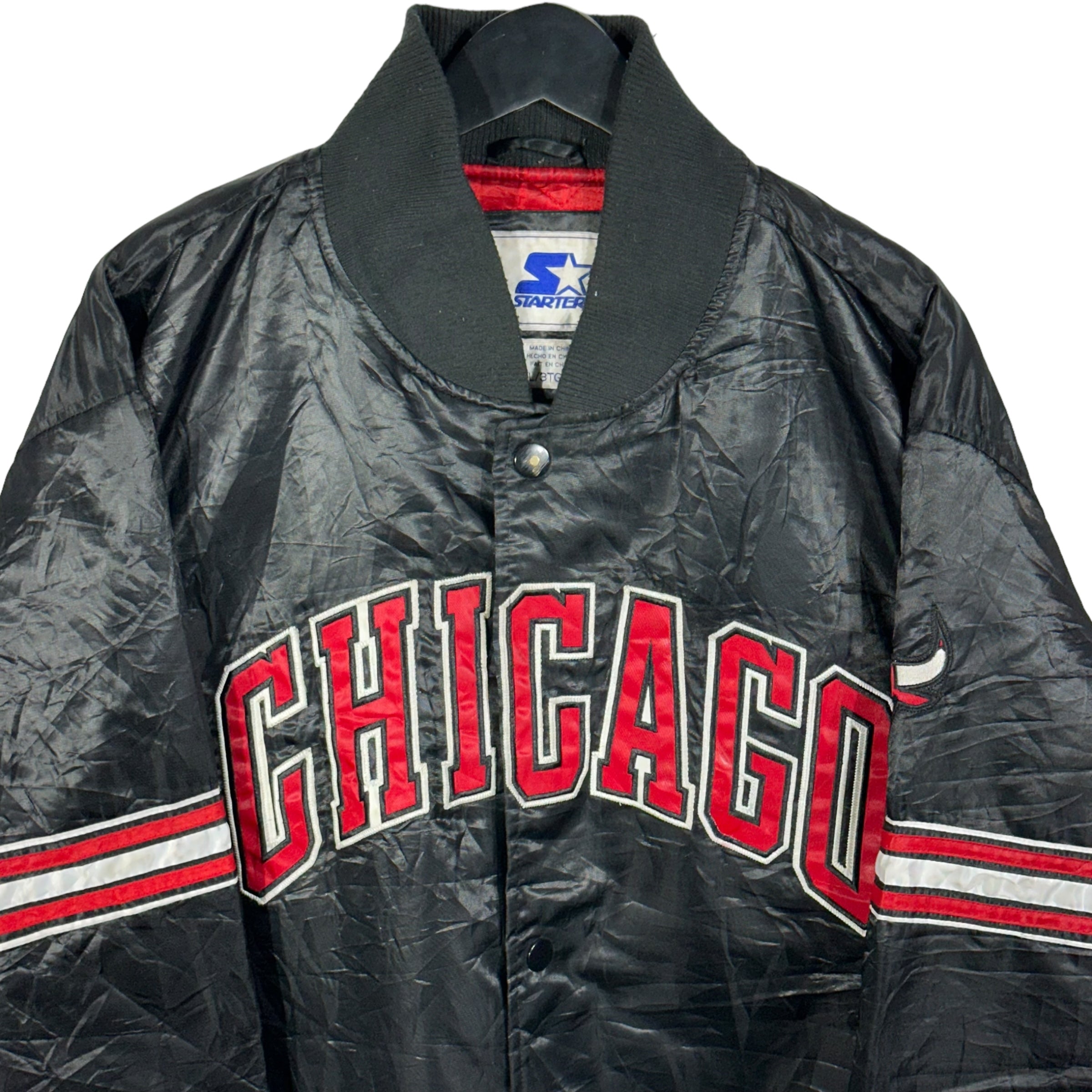 Vintage Chicago Bulls Starter Satin Bomber Jacket