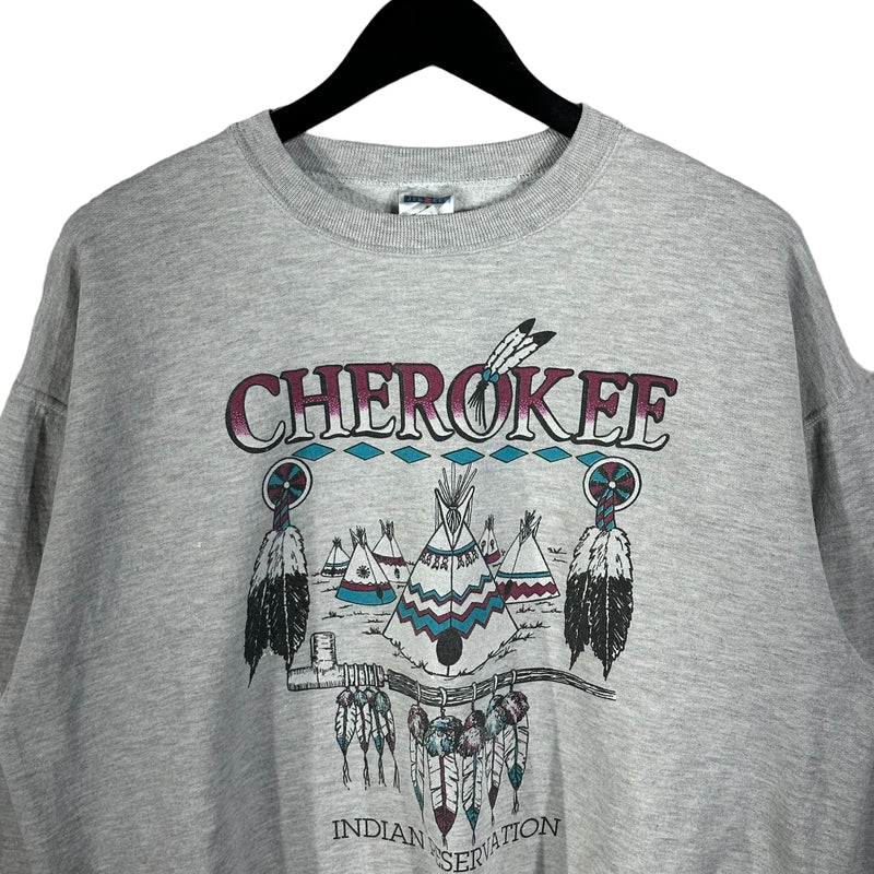 Vintage Cherokee Indian Reservation Crewneck