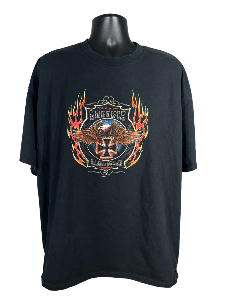 Vintage Harley Davidson Flaming Eagle Graphic Tee