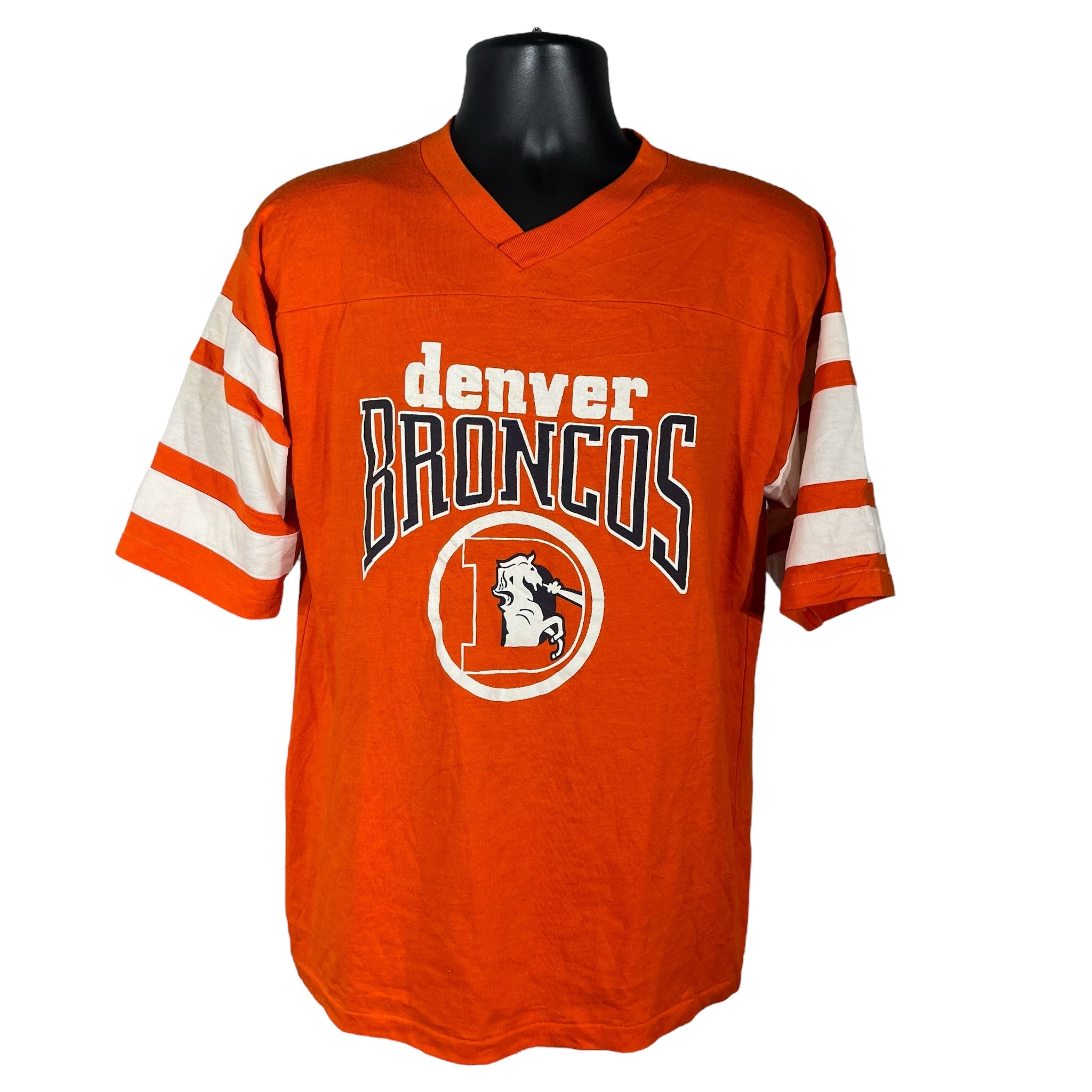 Vintage Denver Broncos V-Neck Tee 80s