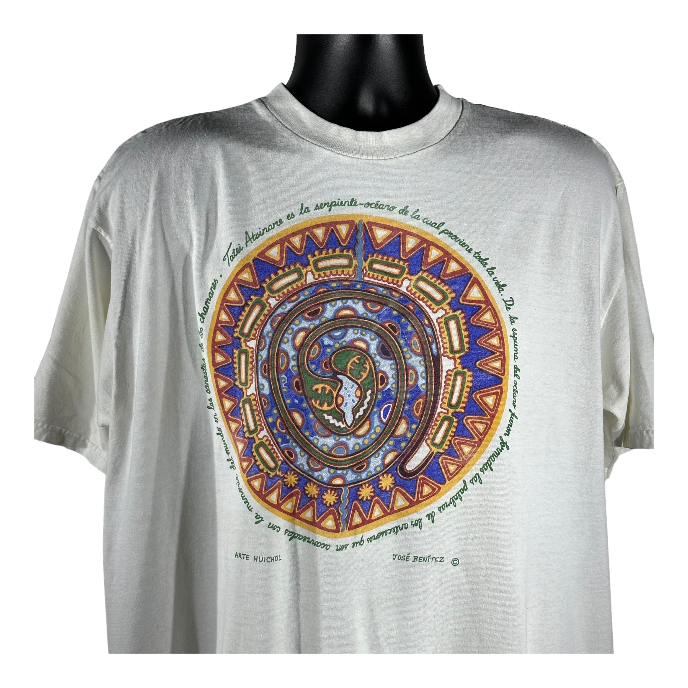 Vintage Arte Huichol Jose Benitez Art Tee