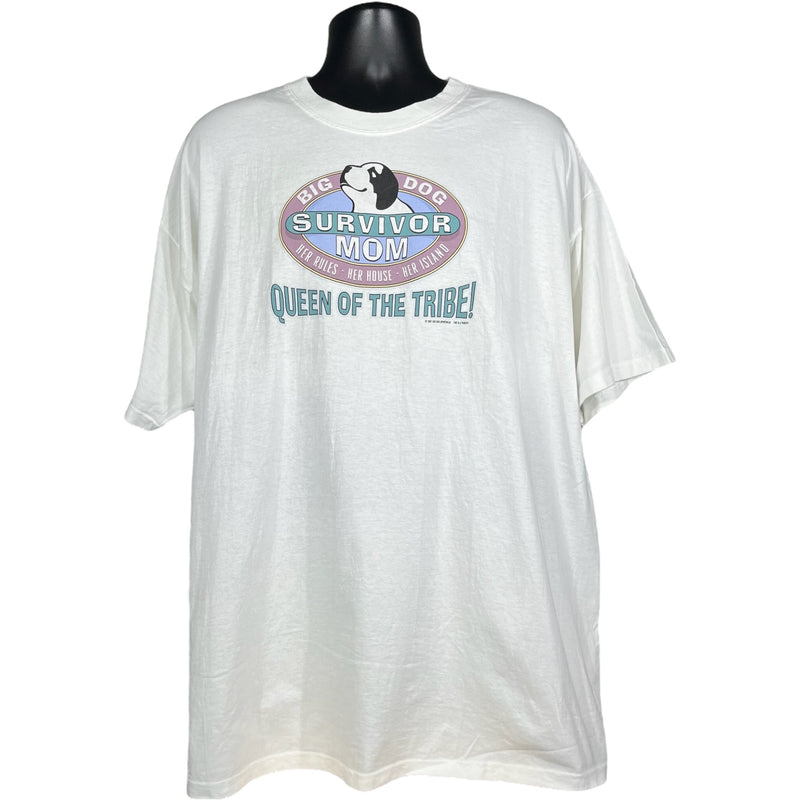 Vintage Big Dogs 'Queen Of The Tribe' Survivor Parody Tee