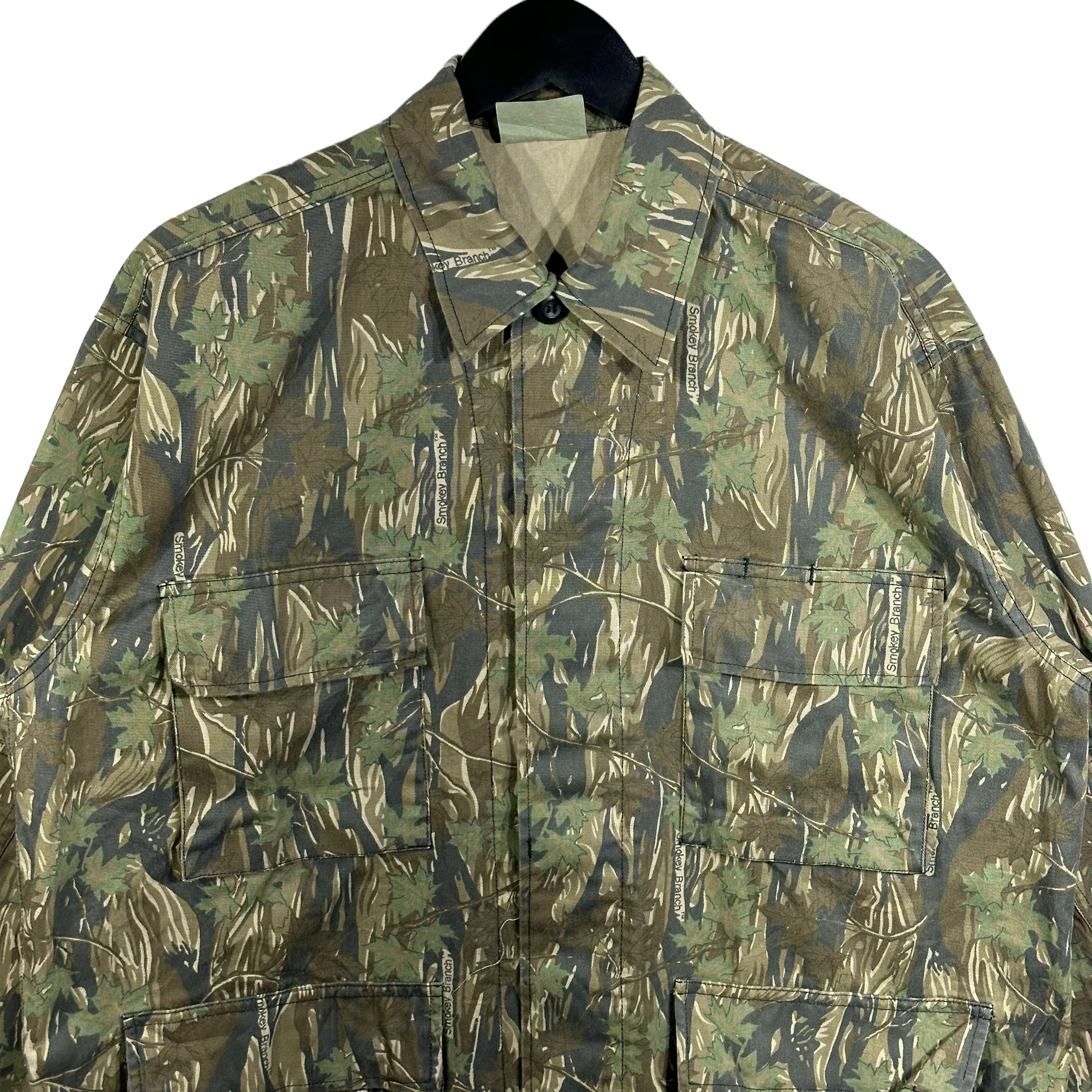 Vintage Military Smokey Branch Camo Button Up