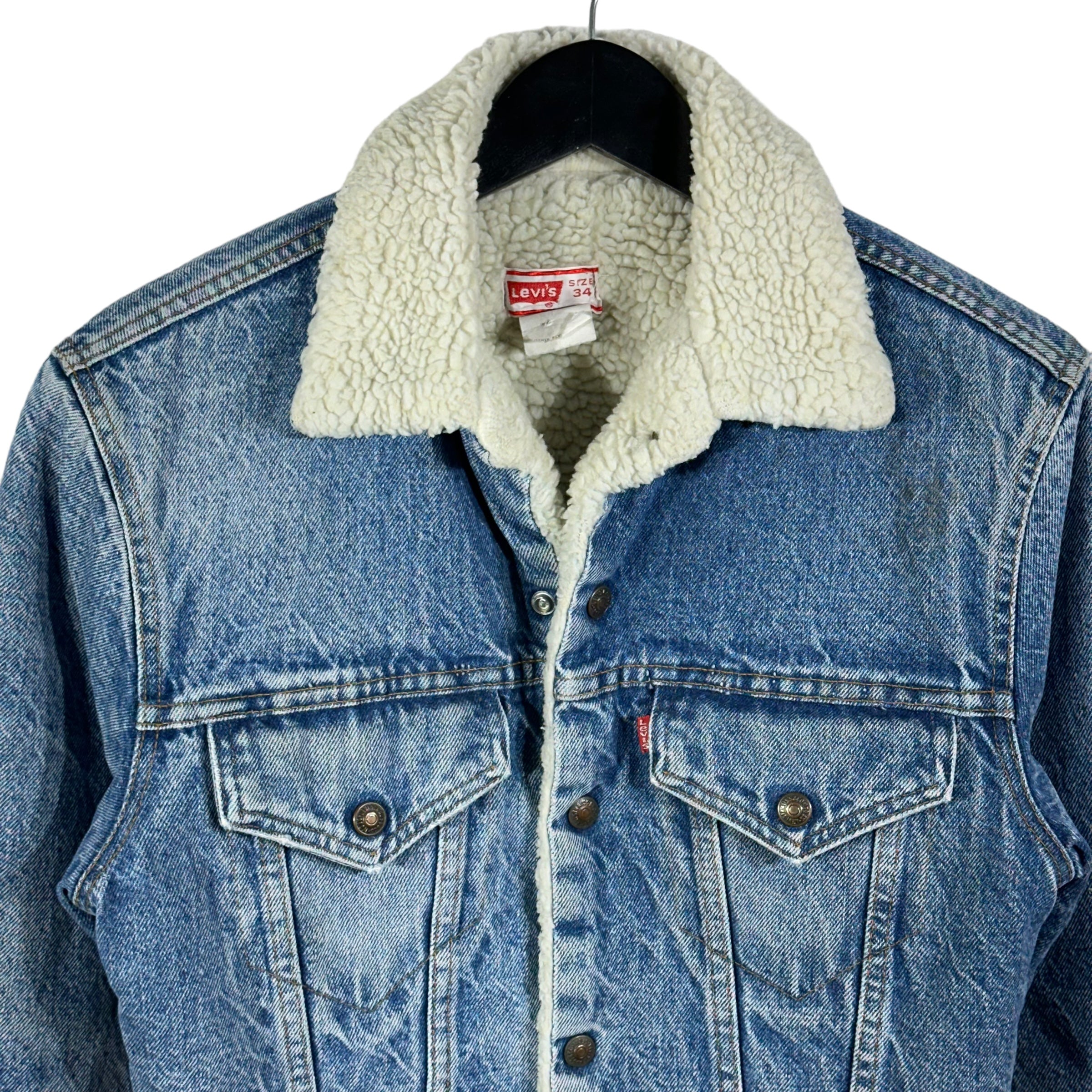 Vintage Levis Sherpa Lined Denim Jacket