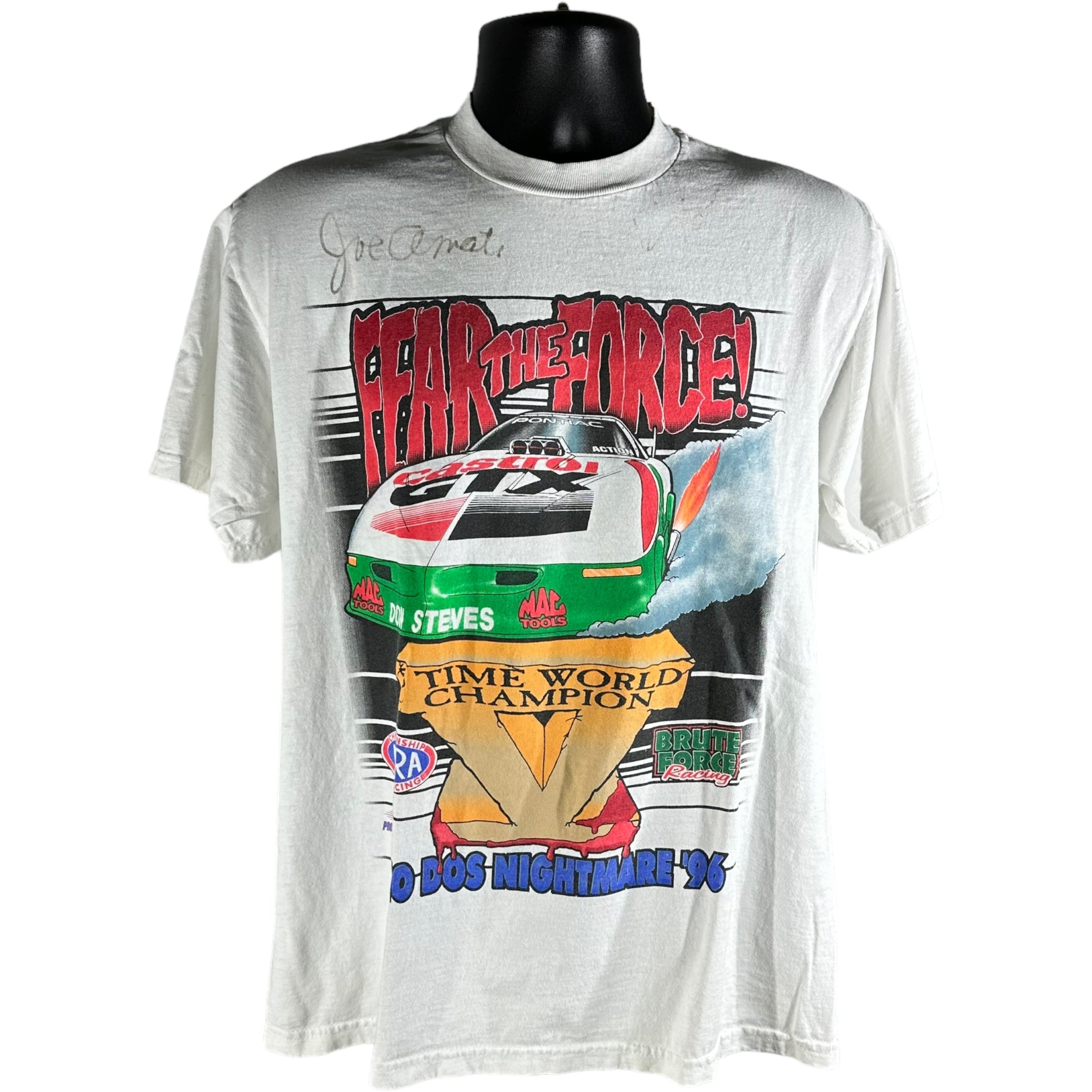 Vintage NHRA John Force Racing Tee 90s