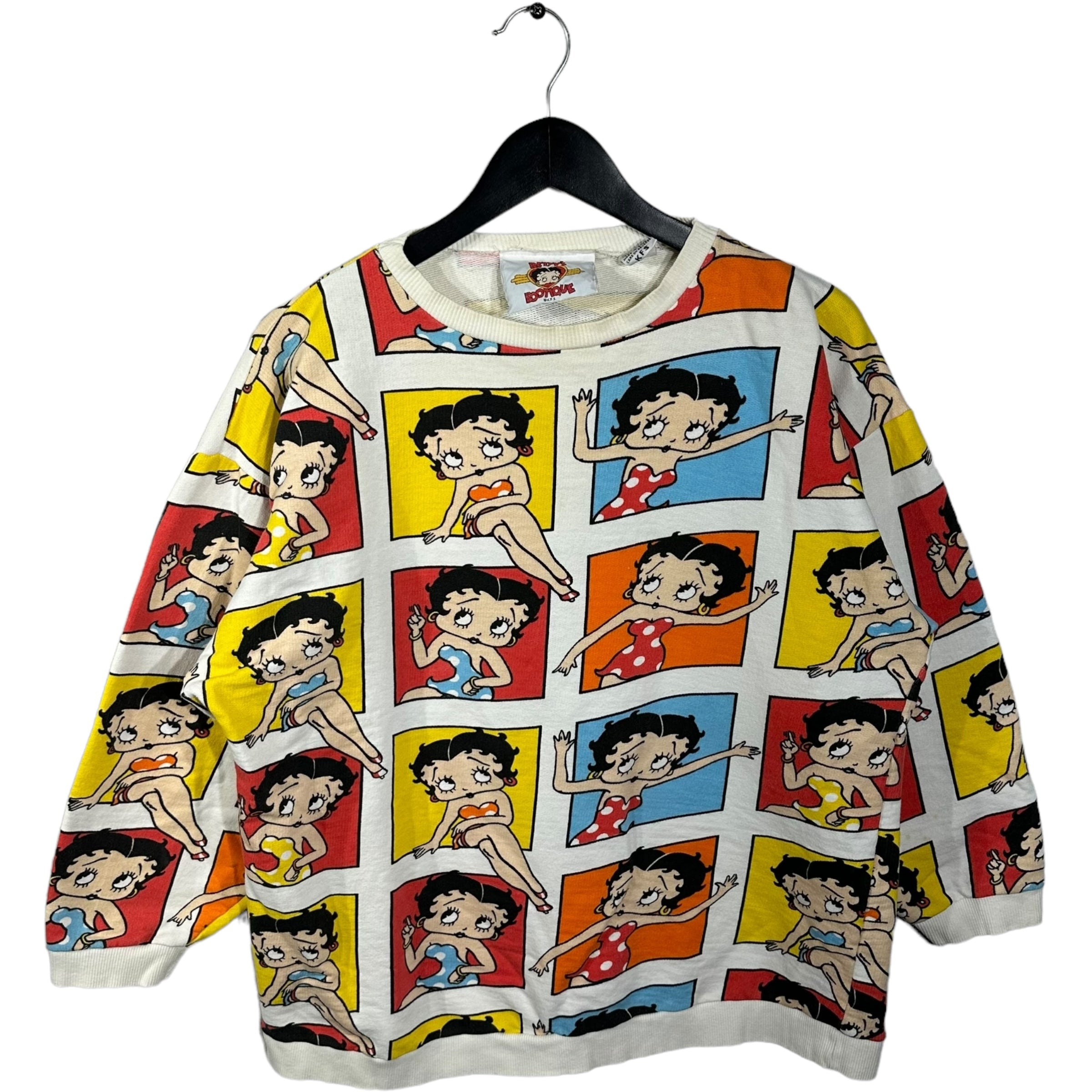 Vintage Betty Boop All Over Print Crewneck