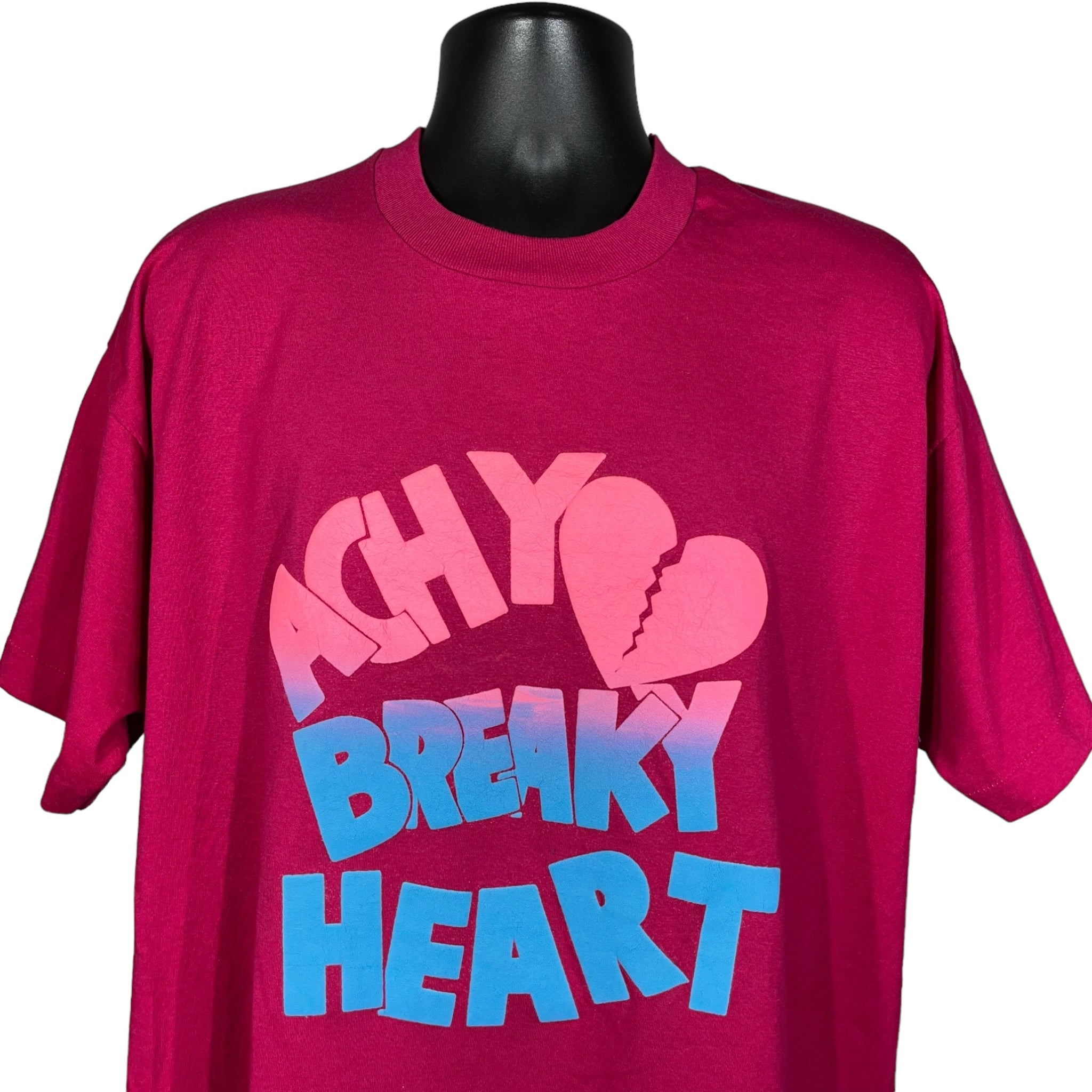 Vintage "Achy Breaky Heart" Puff Print Tee 90s