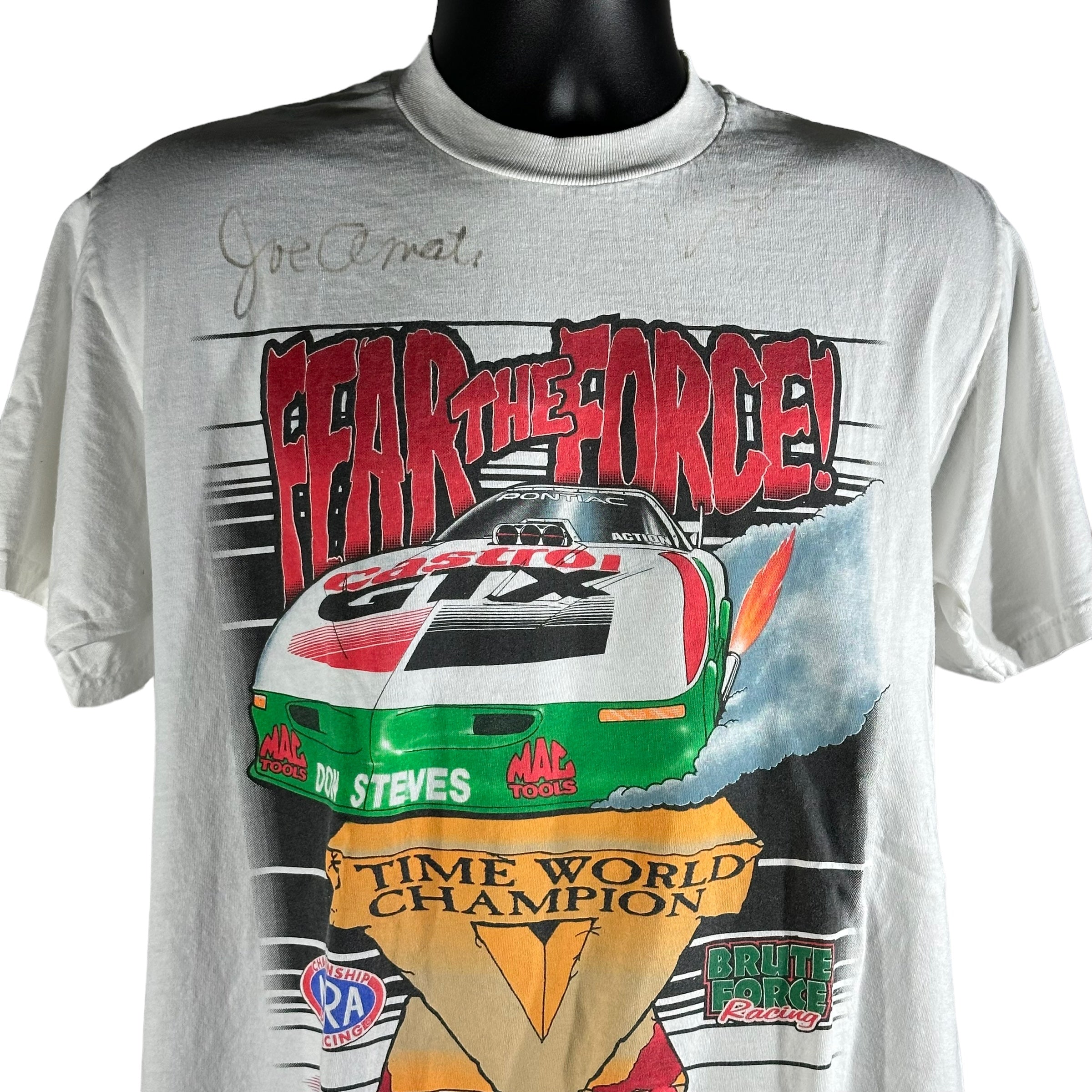 Vintage NHRA John Force Racing Tee 90s