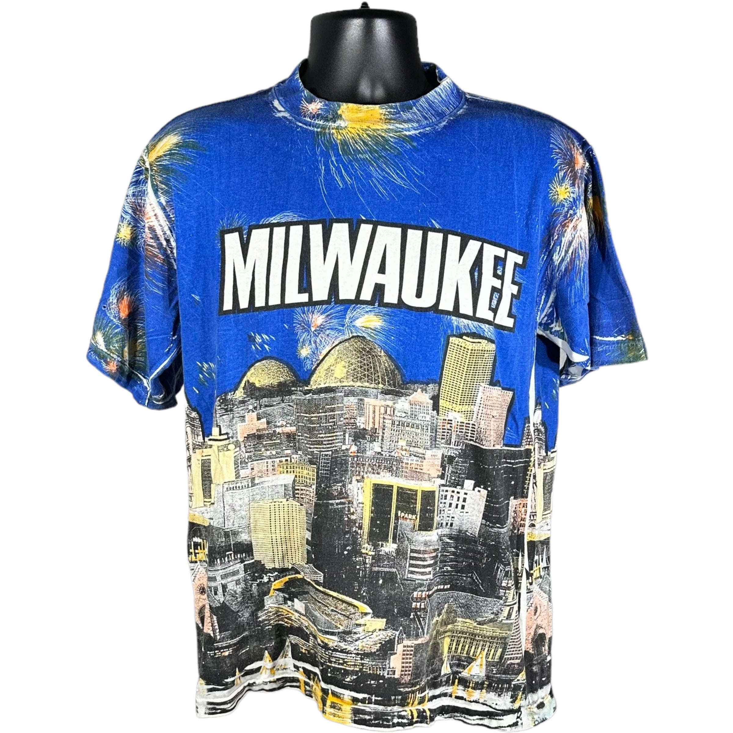 Vintage AOP Milwaukee City Tee