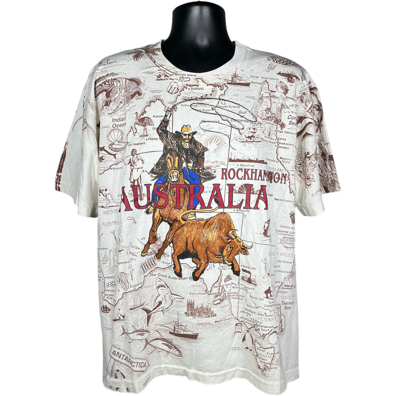 Vintage Rockhampton Australia AOP Tee