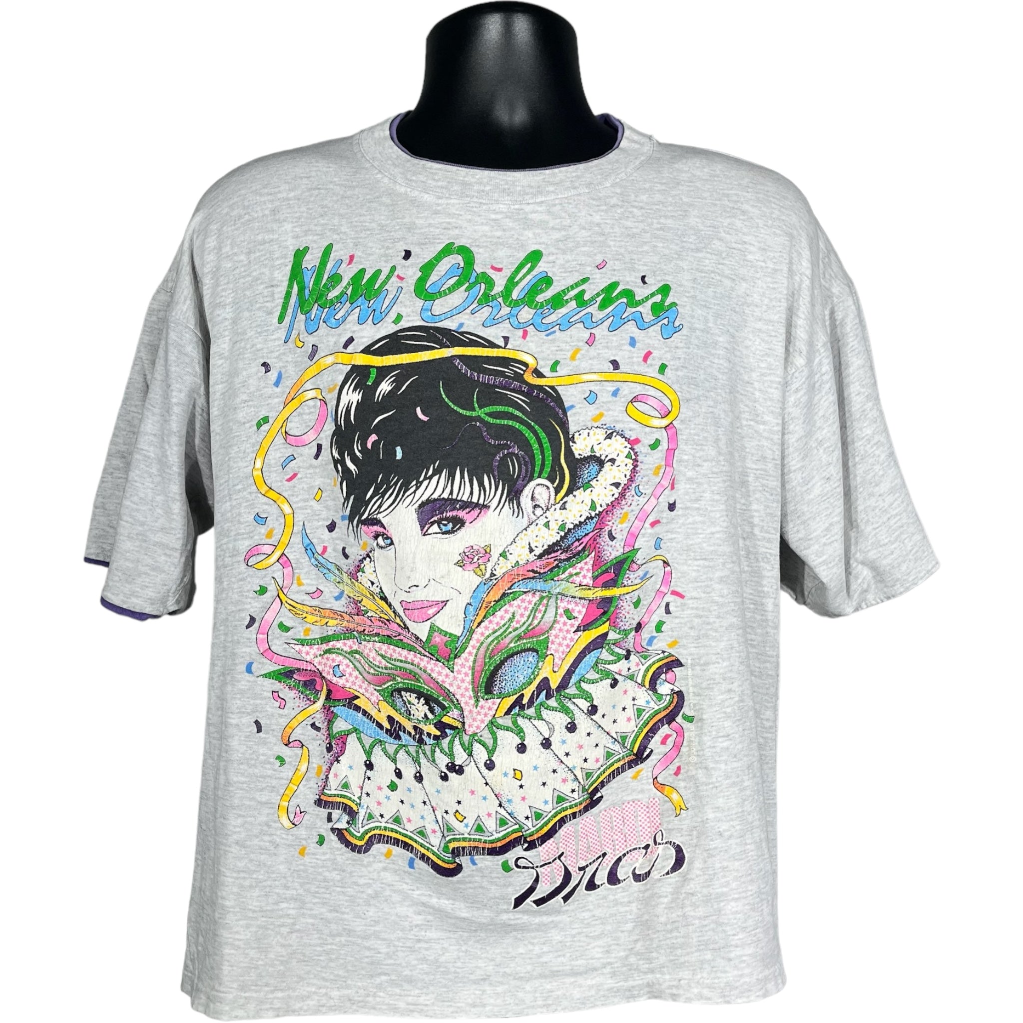 Vintage New Orleans Mardi Gras Art Tee