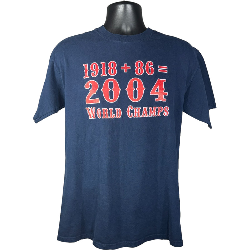 Vintage Red Sox "1918 + 86 = 2004" World Champs Tee